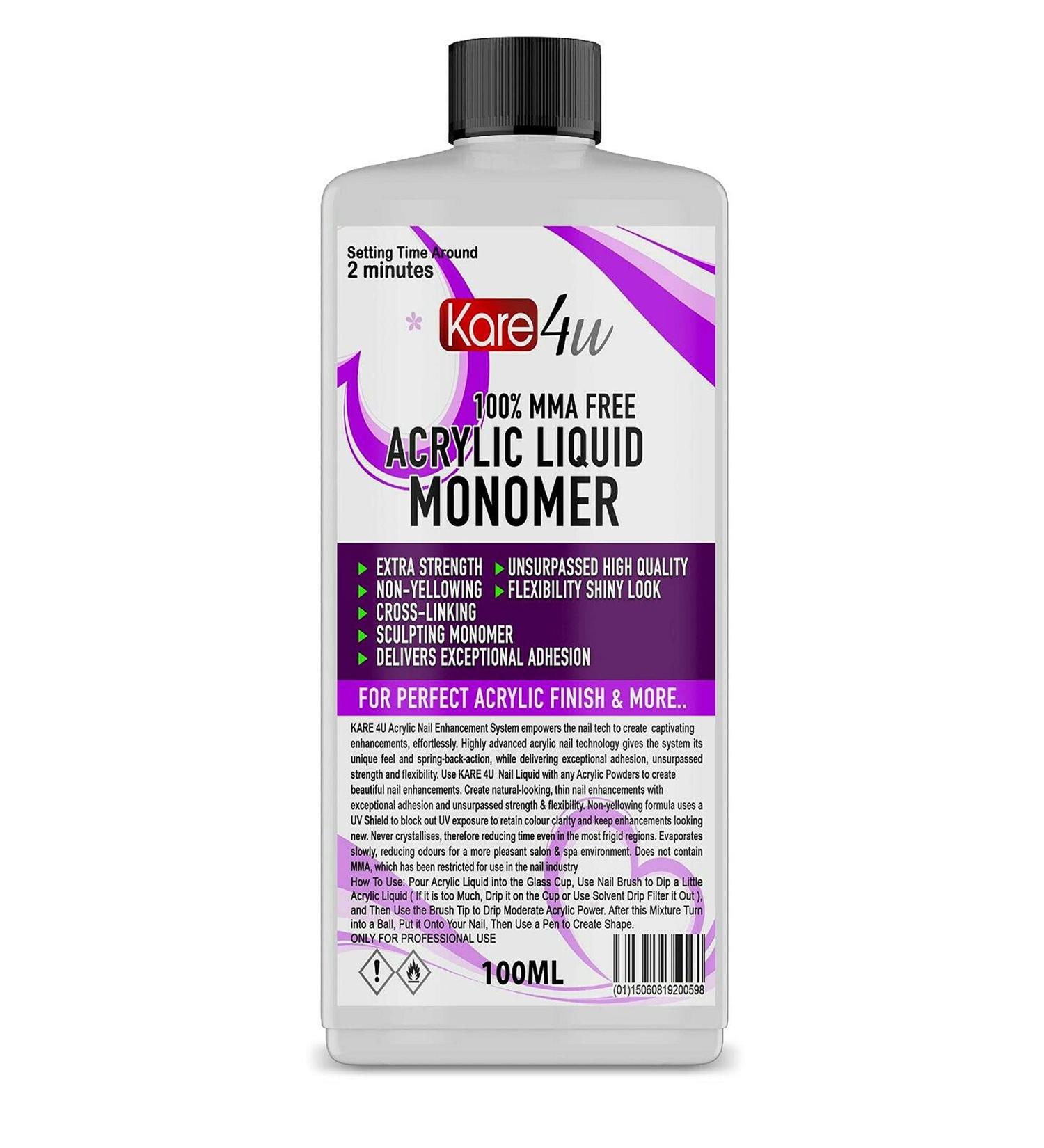 New Nail Sculpting Acrylic Liquid Monomer Salon 100ml -10litre Uk