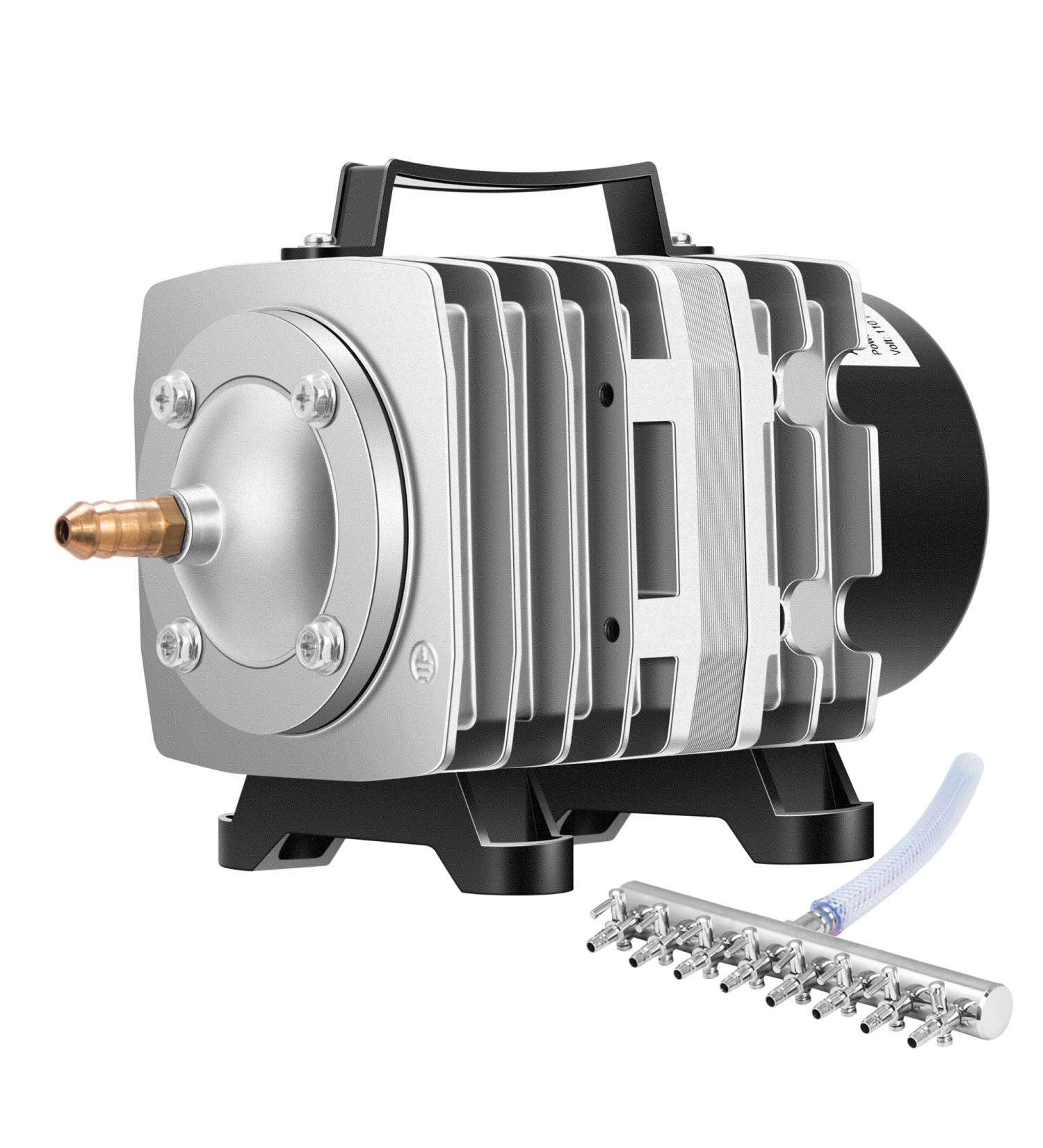 VIVOSUN 317-1750GPH Commercial Air Pump for Aquarium/Hydroponics | 50W, 18-110L/min, 6-12 Outlets - Buy Online on GoSupps.com