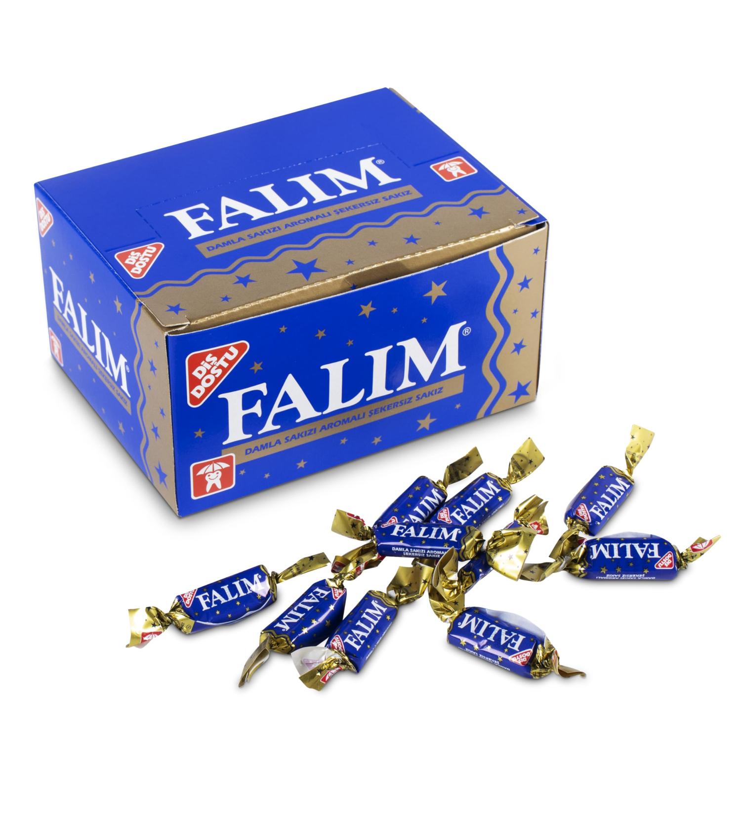 Buy Falim Damla Sugar-Free Chewing Gum - 100 Pieces Box | Mastic Flavor | International Shipping Available - Buy Online on GoSupps.com