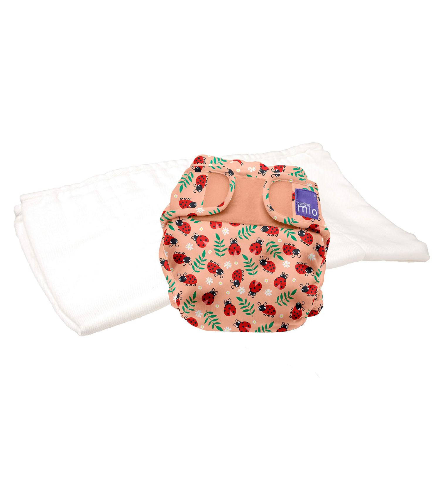 Bambino Mio Mioduo Reusable Nappies Refresh Set - Loveable Ladybug - Size 2 (9kgs+) - Buy Online on GoSupps.com
