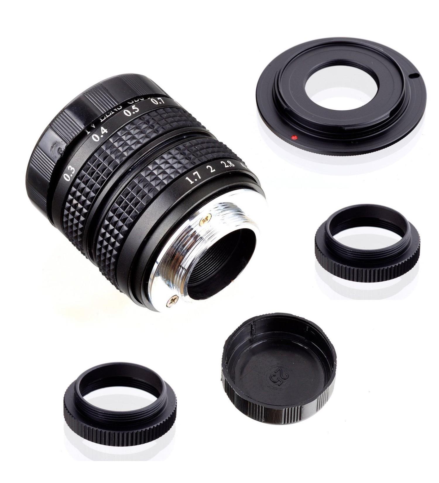 Fujian 35mm f/1.7 CCTV Cine Lens Bundle for NEX E-Mount Cameras - NEX7, NEX-F3, a6000, a5000, a3500 - Buy Online on GoSupps.com