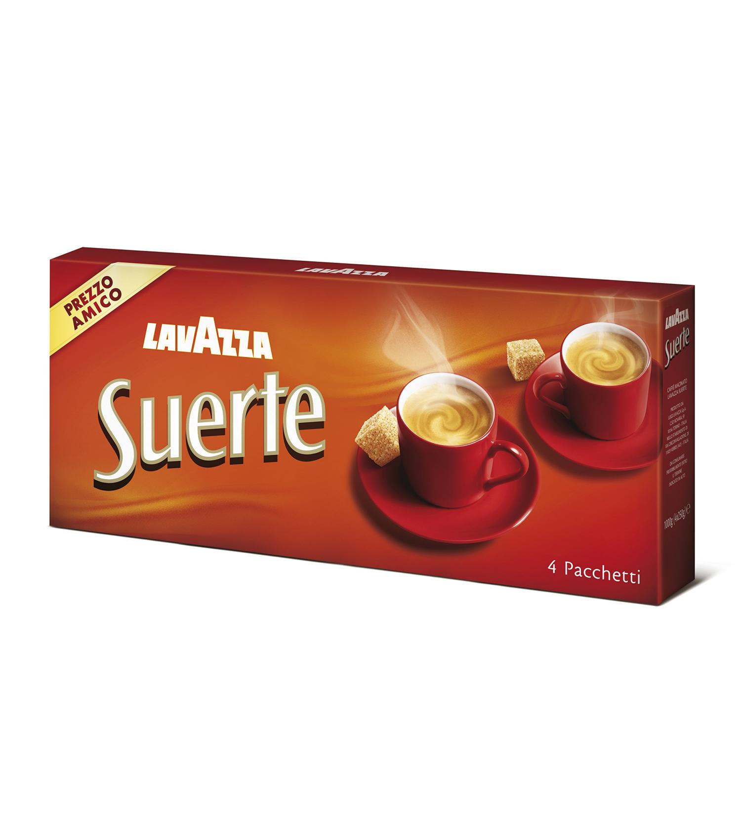 Lavazza Lavazza Suerte Caf Moulu Pack of 4 x 250g