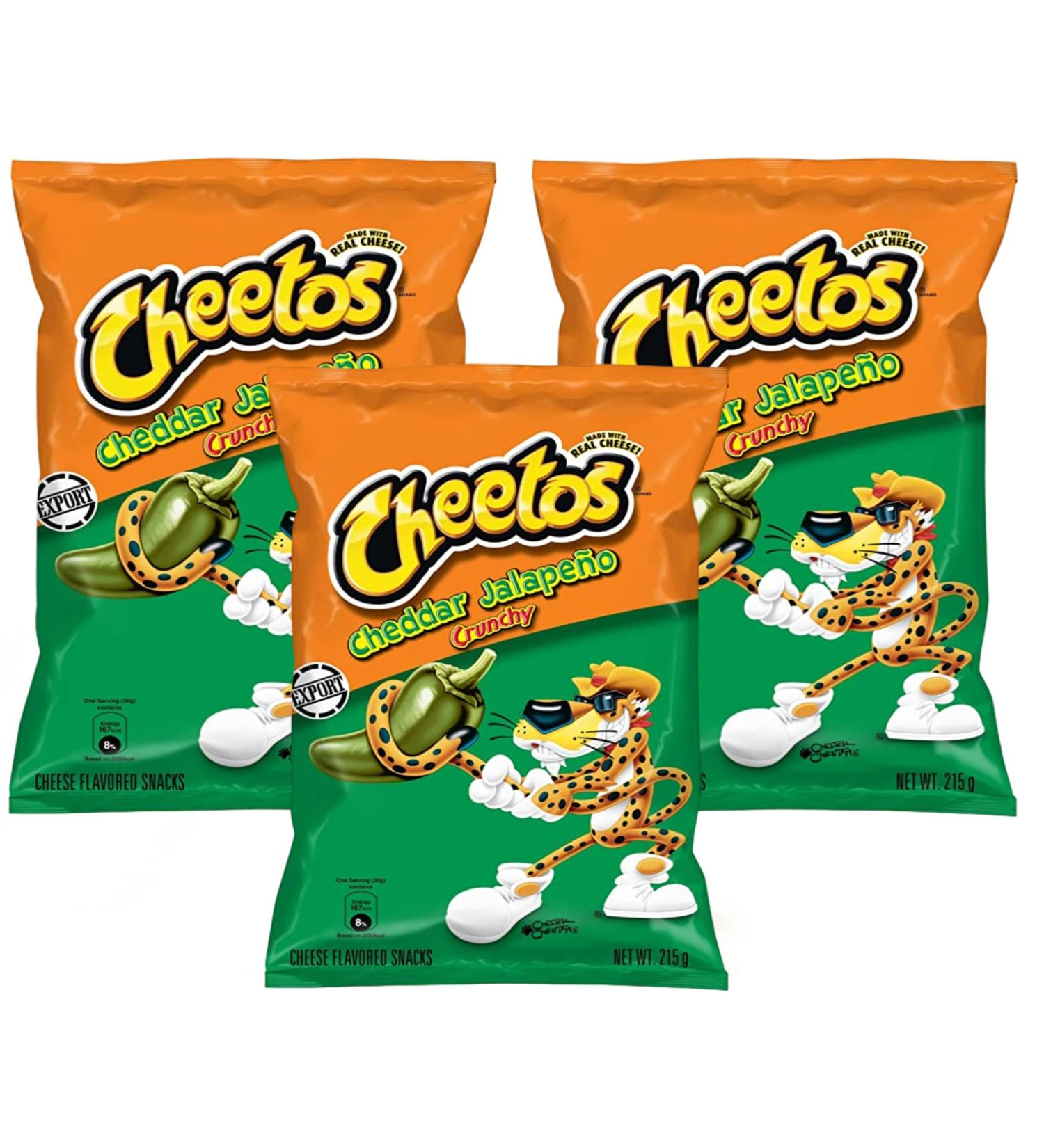 Cheetos Jalapeno Cheddar Crunchy - Pack of 3 - American US IMPORT - PARTY SNACK - 3 x 8oz Big Pack - Cheapest - By Blissify - Buy Online on GoSupps.com