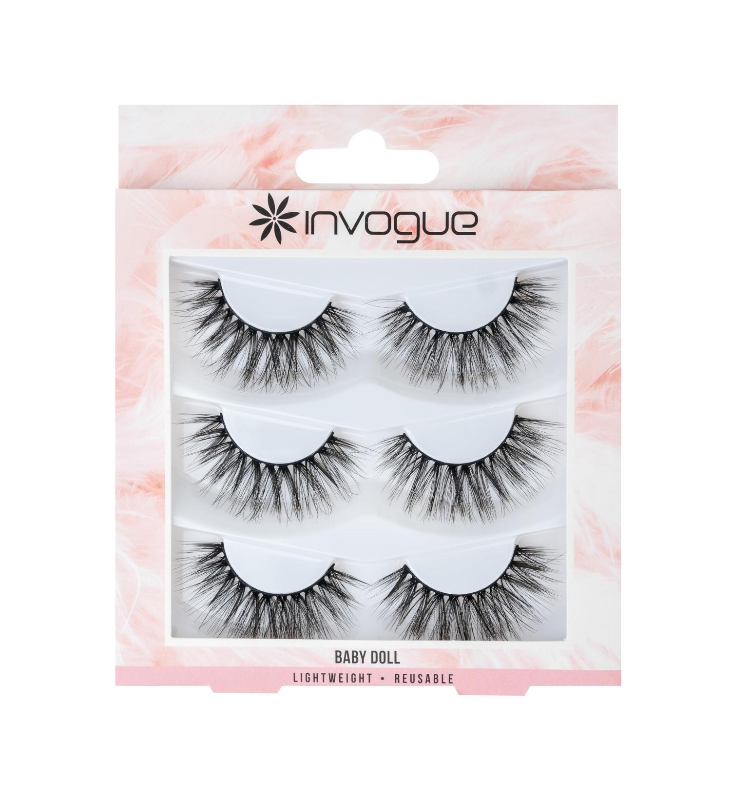 Invogue Vault 4 Multipack Lashes - 3 Pairs | Premium 100g False Eyelashes for Stunning Eyes | International Shipping Available - Buy Online on GoSupps.com