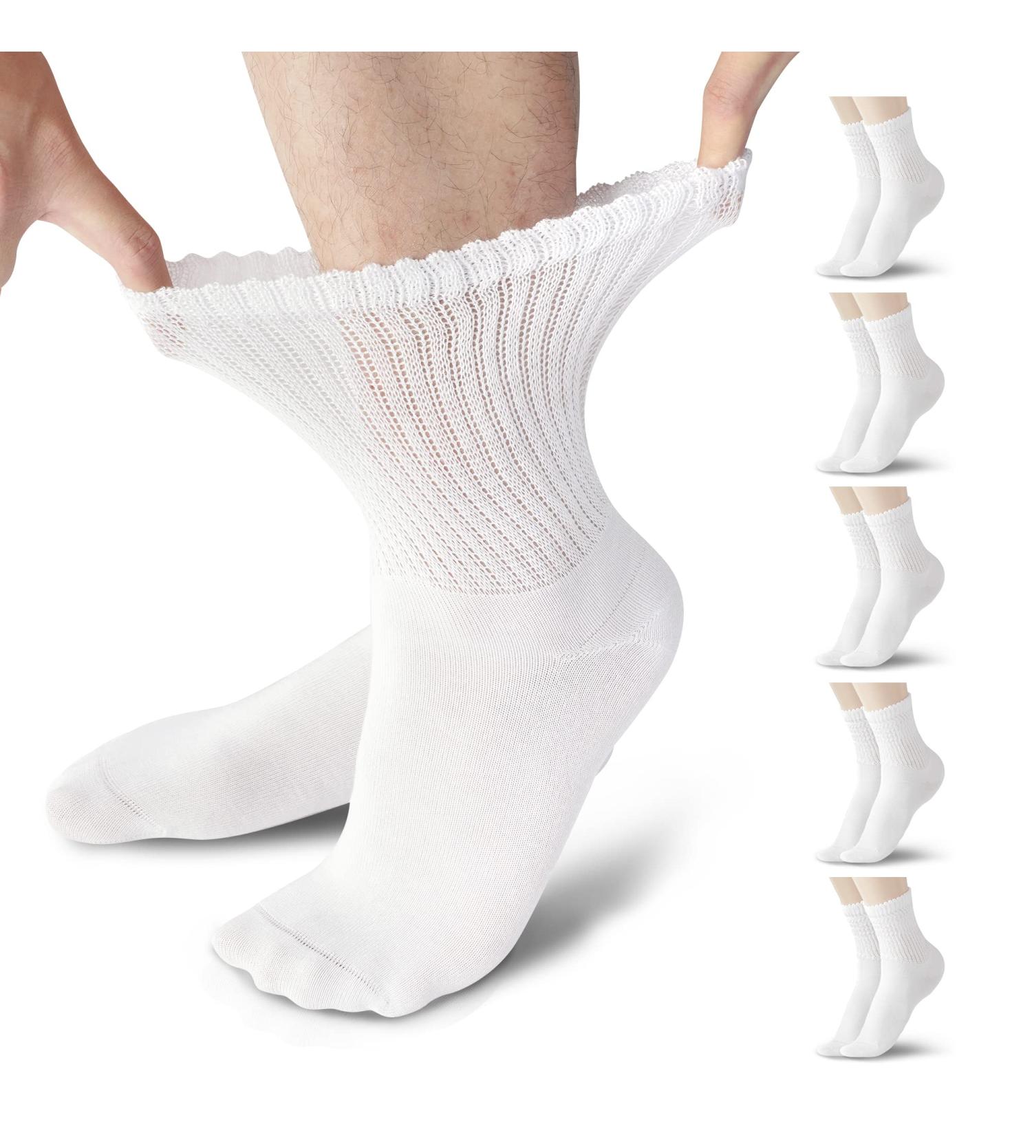 LIN Diabetic & Circulator Socks - Non-Binding for Women and Men - 6 Pairs - Buy Online on GoSupps.com