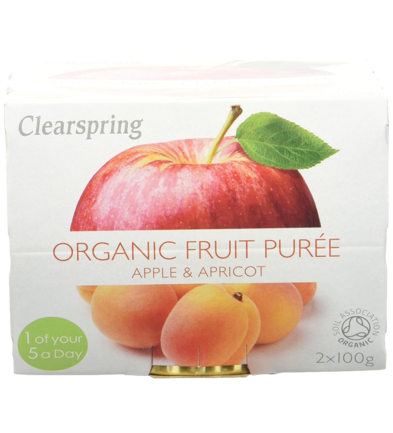 Clearspring Organic Apple and Apricot Compote 2 x 100g - Buy Online on GoSupps.com