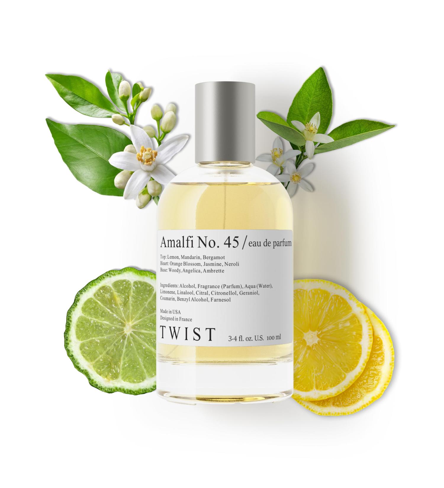 Twist Amalfi No. 45 - Eau De Parfum Inspired by T. Ford's Neroli Portofino Long-Lasting Perfume For Women & Men Paraben Free Vegan Clean Ingredients Unisex - Spray 100 ml | 3.4 fl. oz. Amalfi No. 45 - Inspired by TF Neroli Portofino 3.4 Fl Oz (Pack of 1) - Buy Online on GoSupps.com