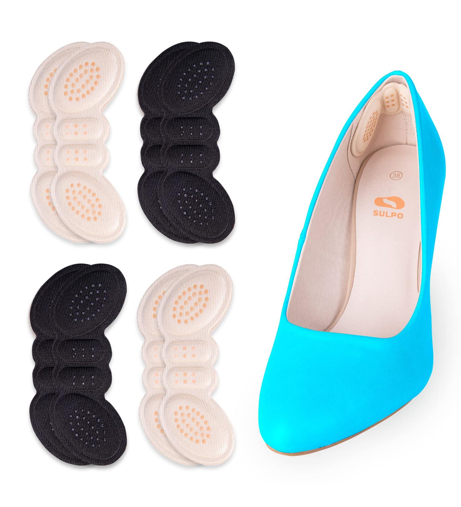 Sulpo 4 Pairs Heel Pillows - Comfortable Shoe Inserts for Men & Women - Cushions for Heel Protection Against Blisters - Fits All Shoes - Buy Online on GoSupps.com