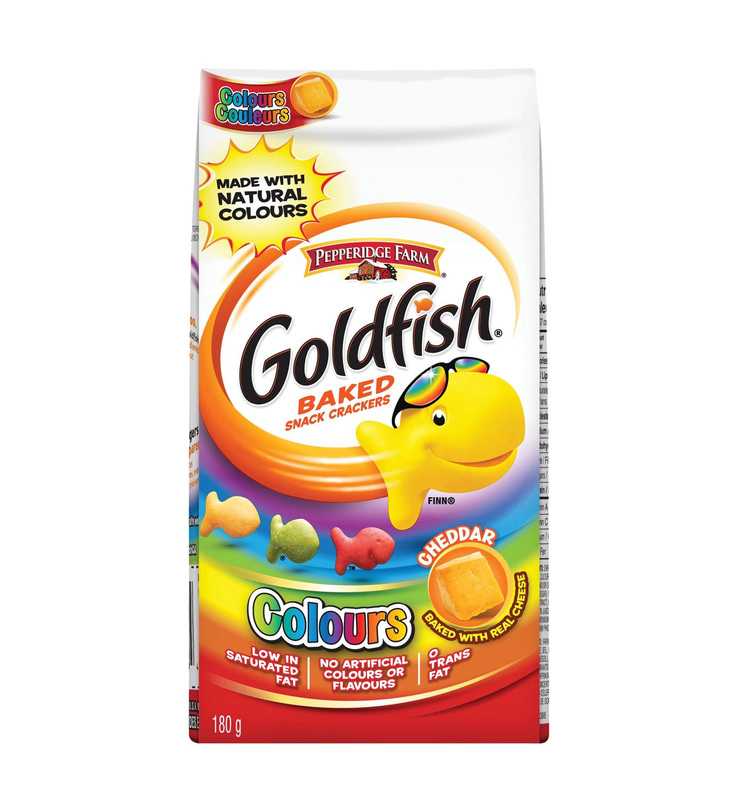 Pepperidge Farm Goldfish Crackers Colours 180g/6.3 oz - Imported from Canada - Buy Online on GoSupps.com