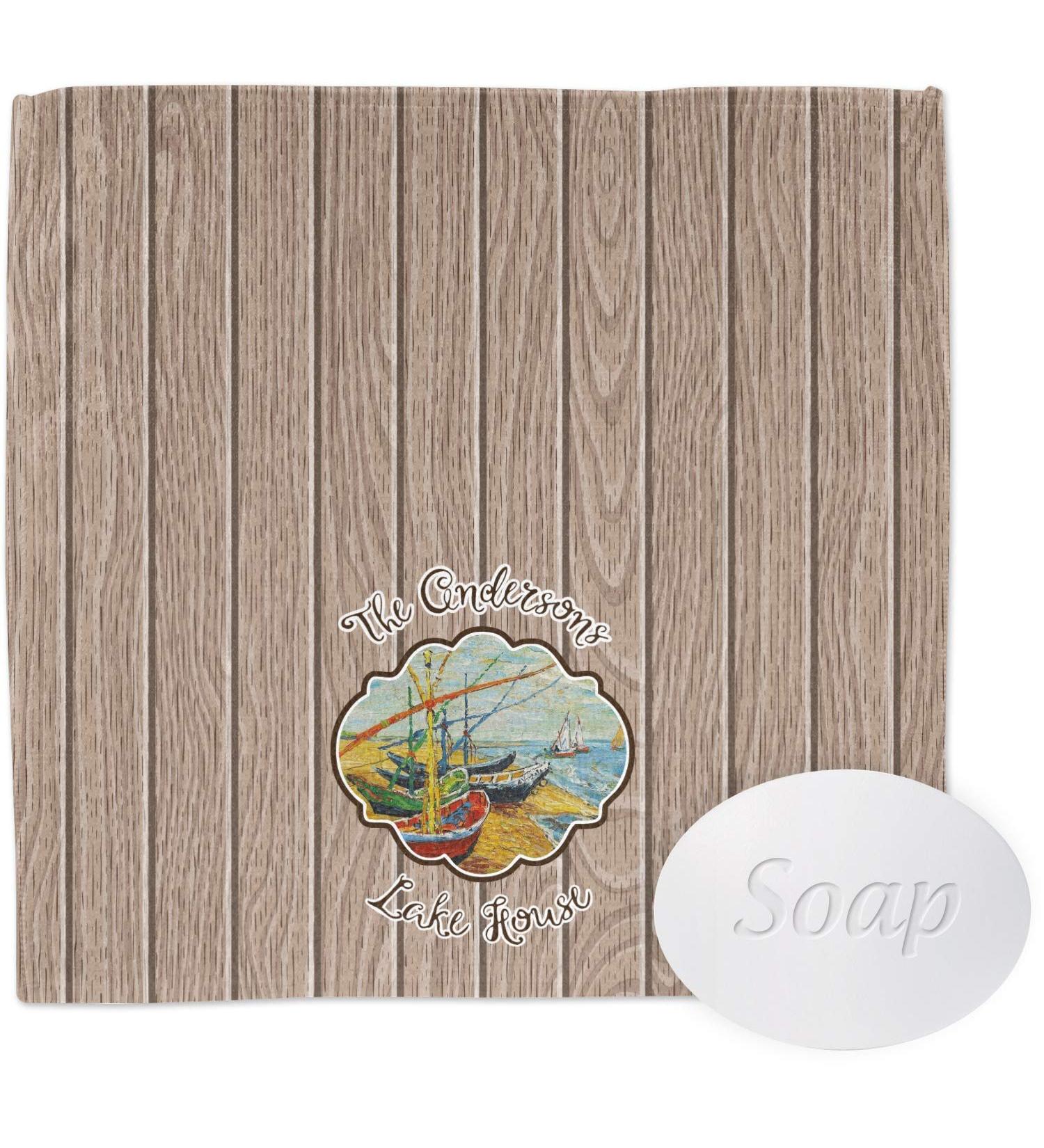 YouCustomizeIt Personalized Lake House Washcloth