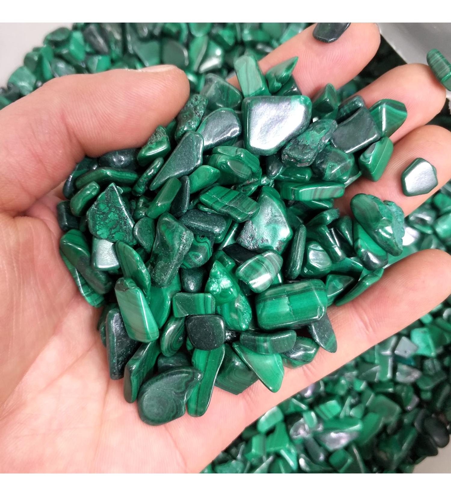 Crystal Natural Malachite Gravel Bulk Tumbled Stones Crystal Reiki Natural Stones and Minerals JZIGTDEM (Size : 100g) - Buy Online on GoSupps.com
