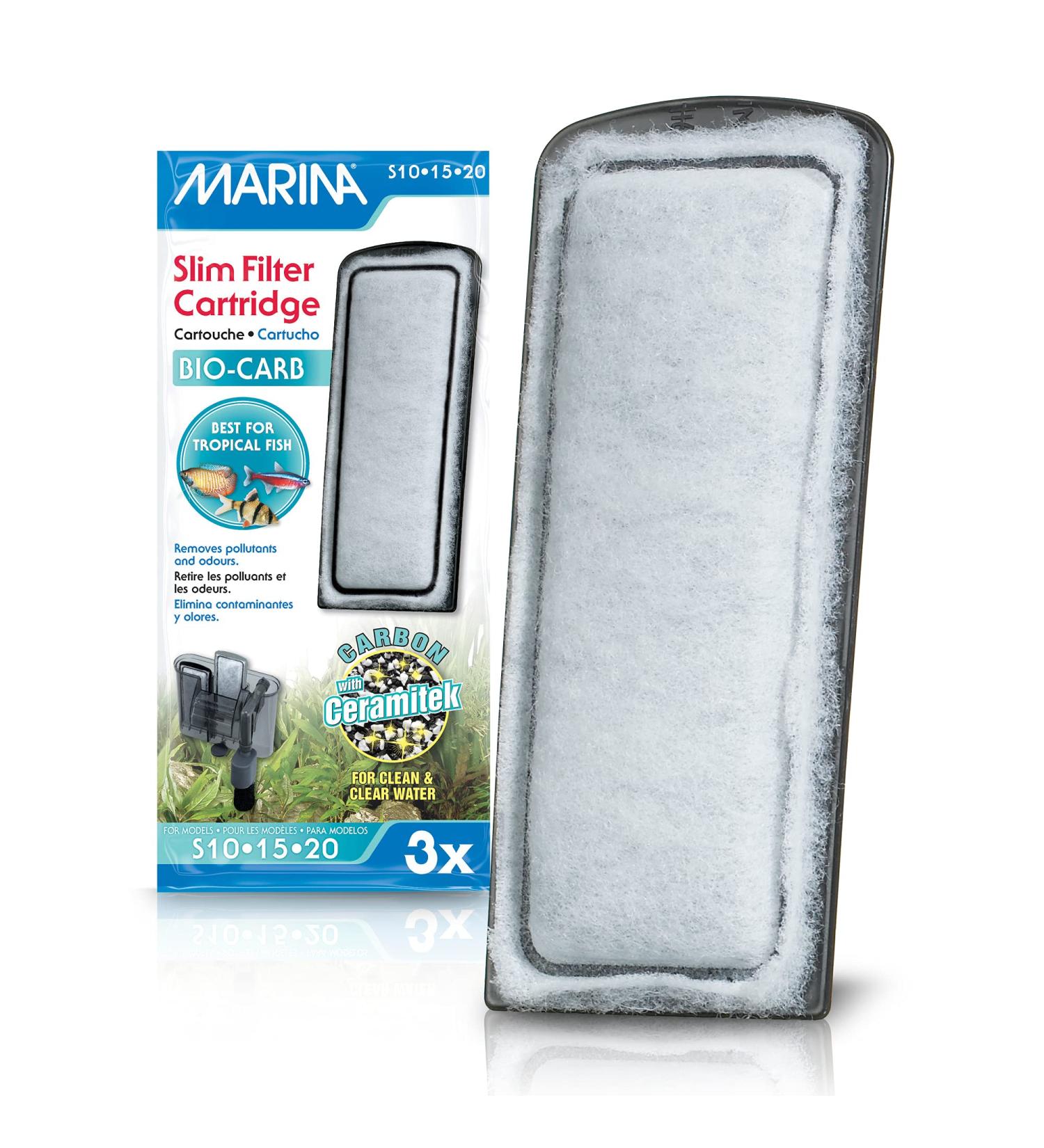 Marina Slim Filter Cartridge Bio-Carb with Carbon and Ceramic - for Effective Filtration - Buy Online on GoSupps.com
