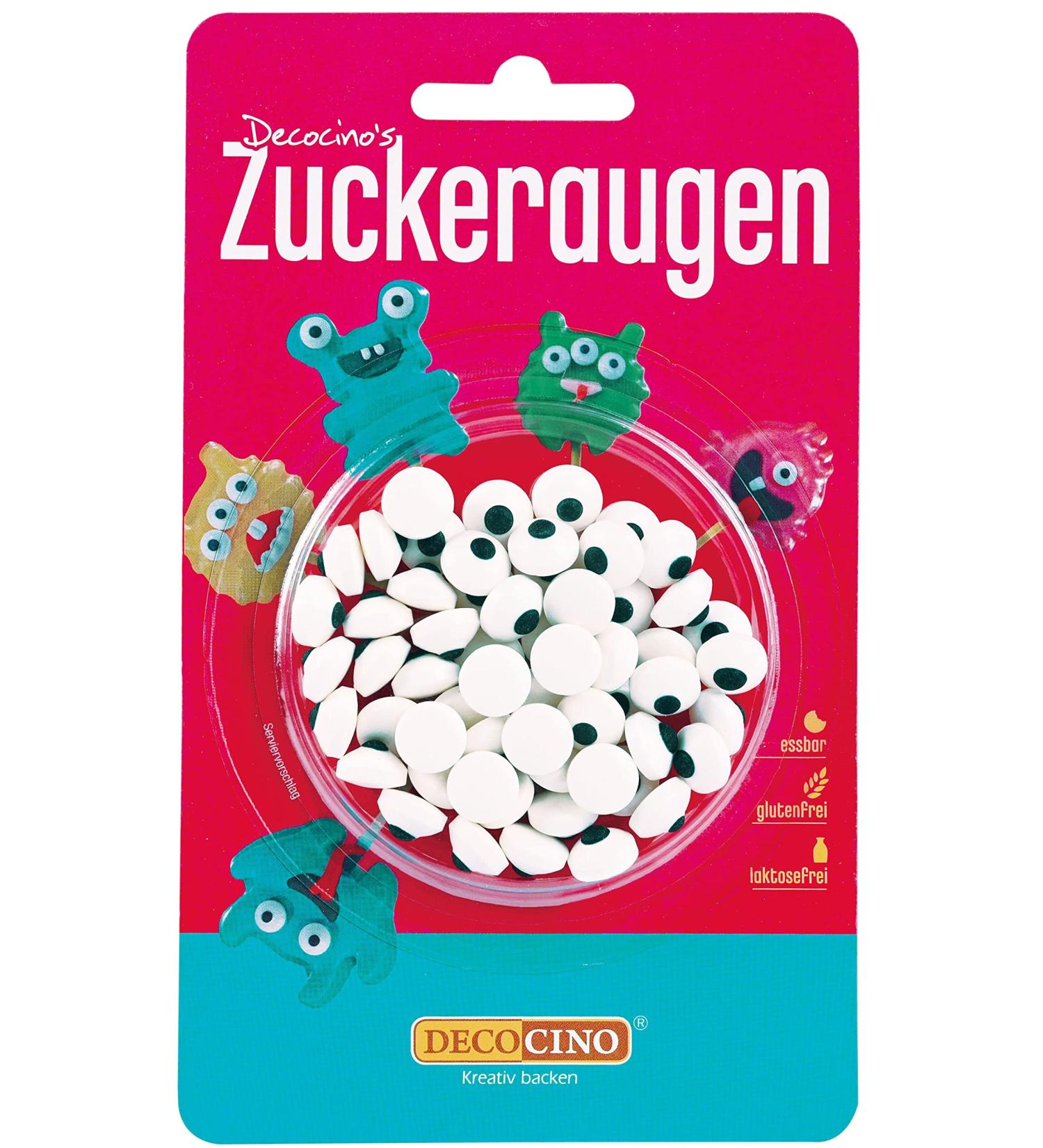 Decocino Edible Sugar Eyes (25g) - Decorative Sugar Decor for Birthday Cakes Muffins Cupcakes & Cake Pops - Buy Online on GoSupps.com