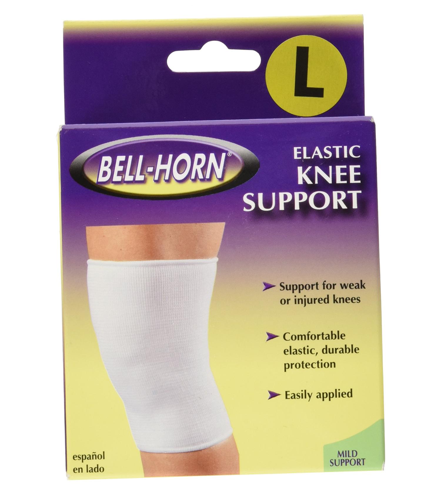 Buy Elastic Knee Support Compression Sleeve - White Large | International Shipping Available - Buy Online on GoSupps.com