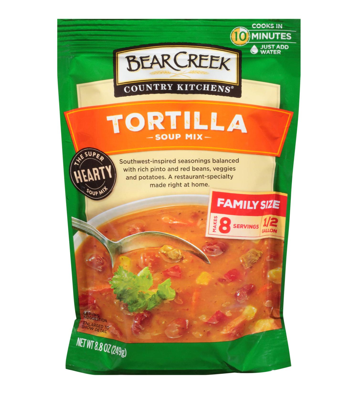 Bear Creek Soup Mix Tortilla 8.8 Ounce (Pack of 6) - Delicious and Convenient Soup Mix Pack - Buy Online on GoSupps.com