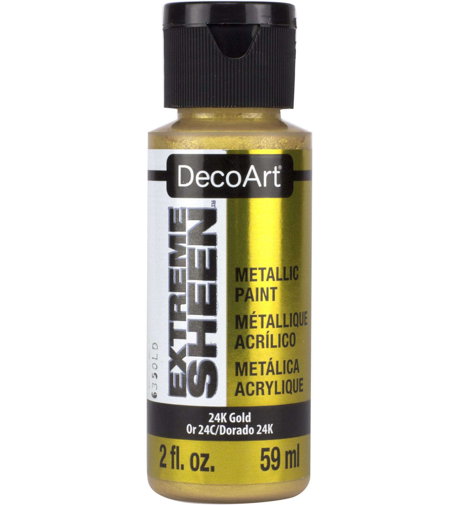 DecoArt Extreme Sheen Paint- 24k Gold 2fl oz 2 Fl Oz (Pack of 1) 24k Gold - Buy Online on GoSupps.com