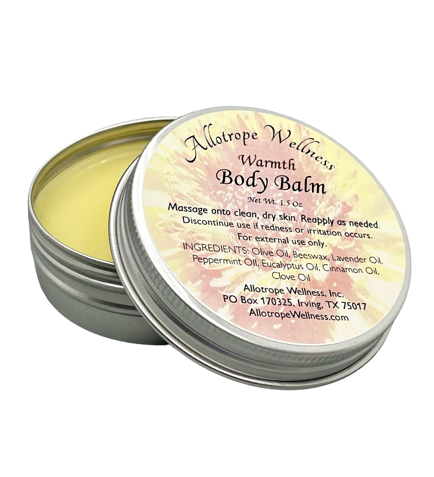Allotrope Wellness Moisturizing Body Balm Essential Oil Salve Warmth Natural Fragrance