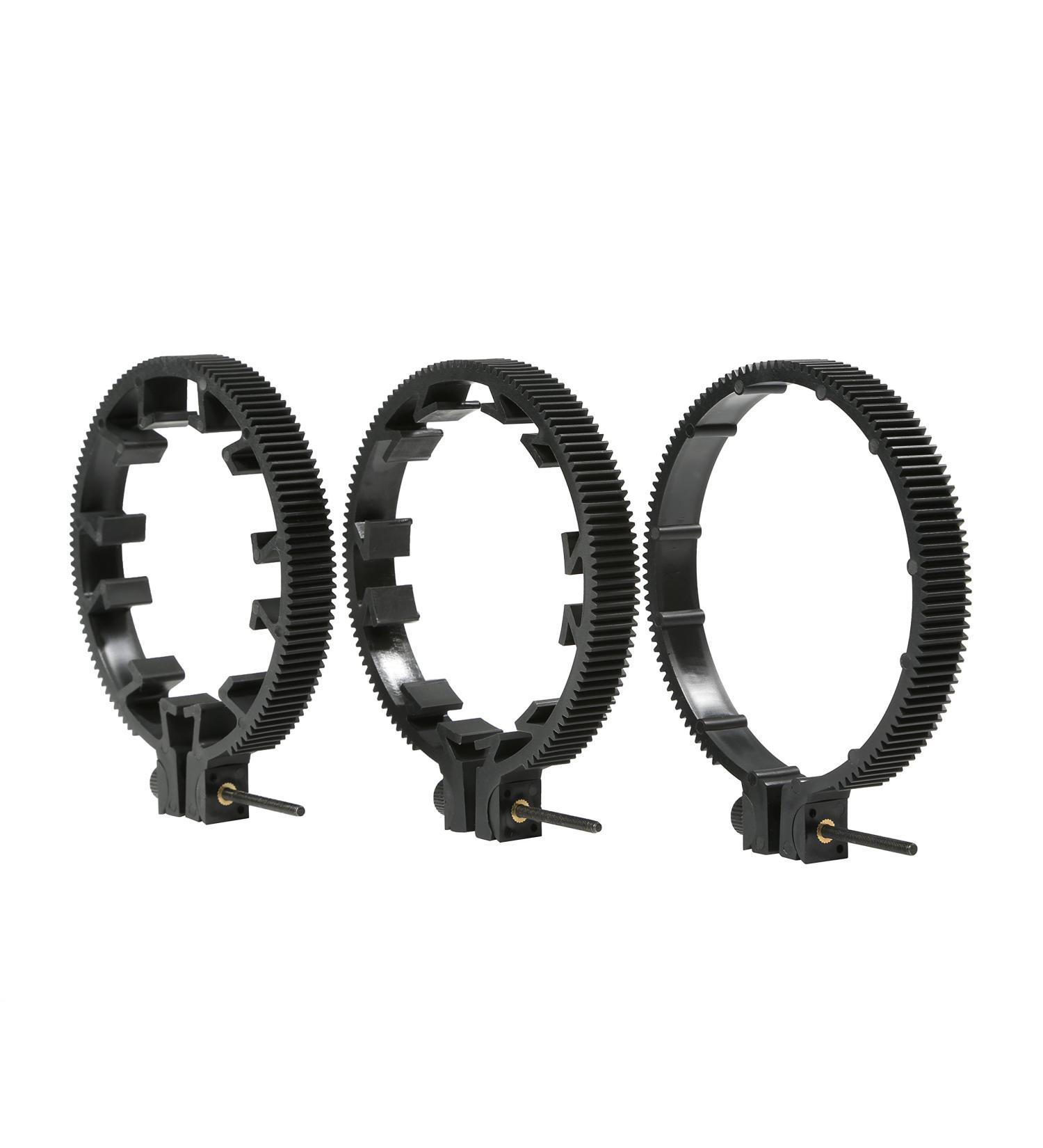 Movo FR3 Adjustable Follow Focus Ring Set - 3 Lens Gear Rings (65mm, 75mm, 85mm) - Standard 32 Pitch - 0.8 mod - Buy Online on GoSupps.com