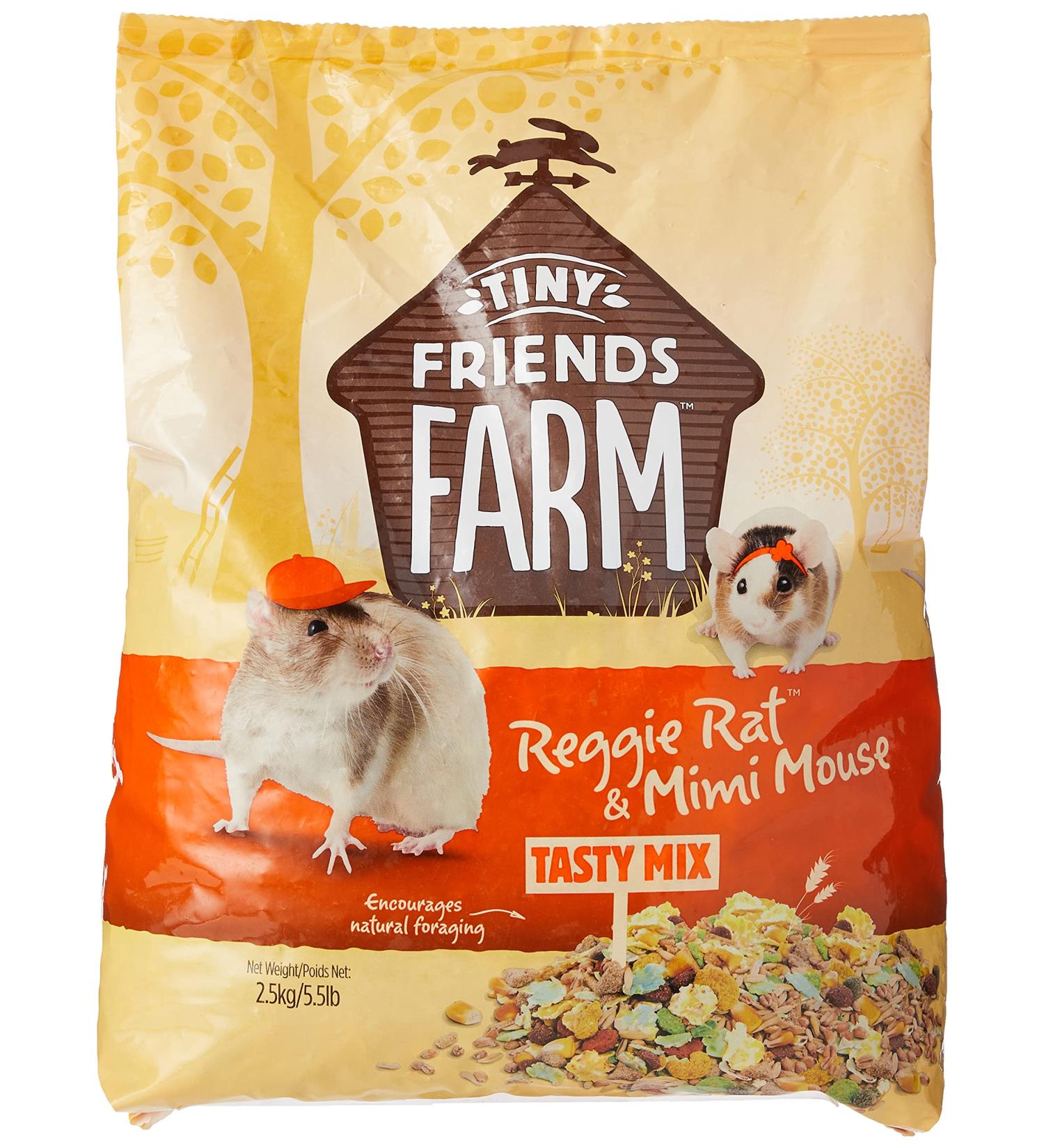 Supreme Petfoods Tiny Friends Farm Reggie Rat and Mimi Mouse Tasty Mix 2.5kg Vegetable 2.5 kg (Pack of 1) - Buy Online on GoSupps.com
