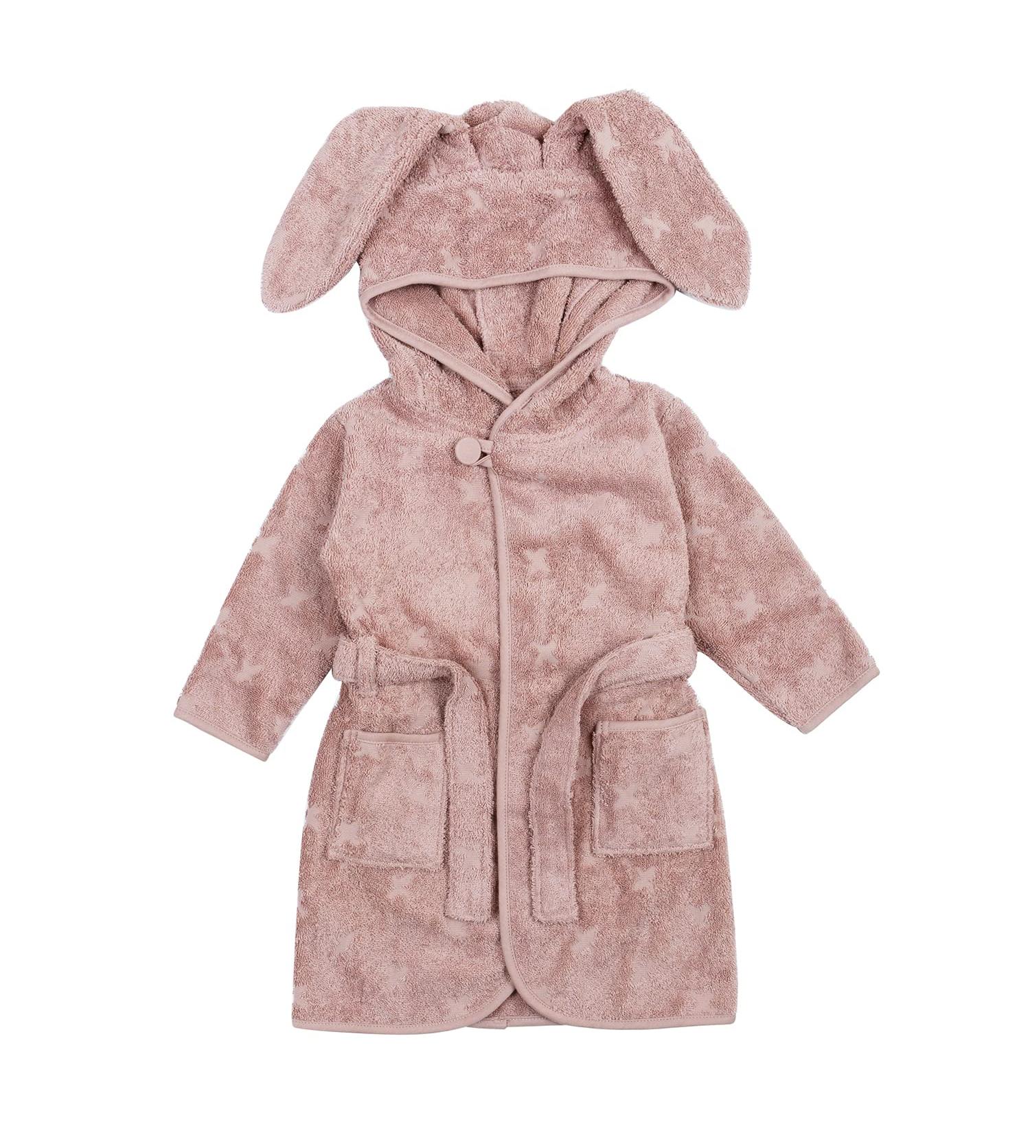 M sli by Green Cotton Baby Girls Bathrobe Bunny 92-98 Rose Sugar