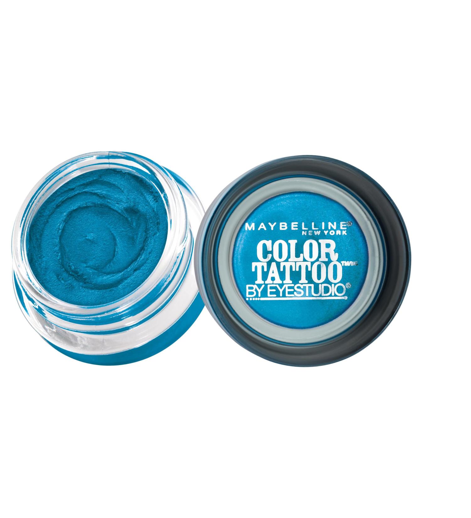 Maybelline New York Color Tattoo Metal 24HR Cream Gel Eyeshadow - Tenacious Teal 0.14oz (1 Count) - Buy Online on GoSupps.com