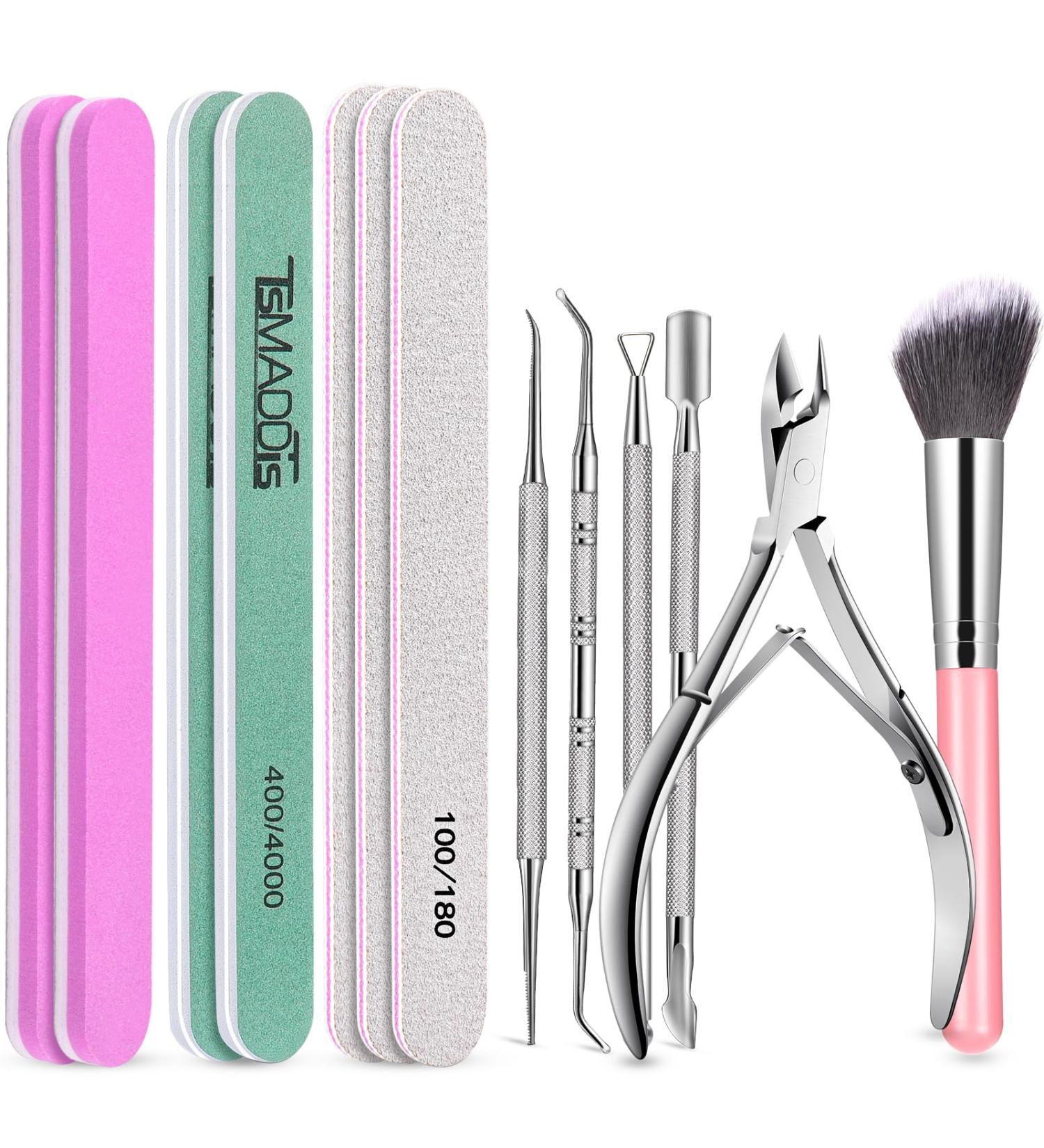 Buy TsMADDTs NALI 13PCS Nail Tool Kit - Manicure & Pedicure Set with Nail Files Buffers Cuticle Pusher & More - International Shipping Available - Buy Online on GoSupps.com