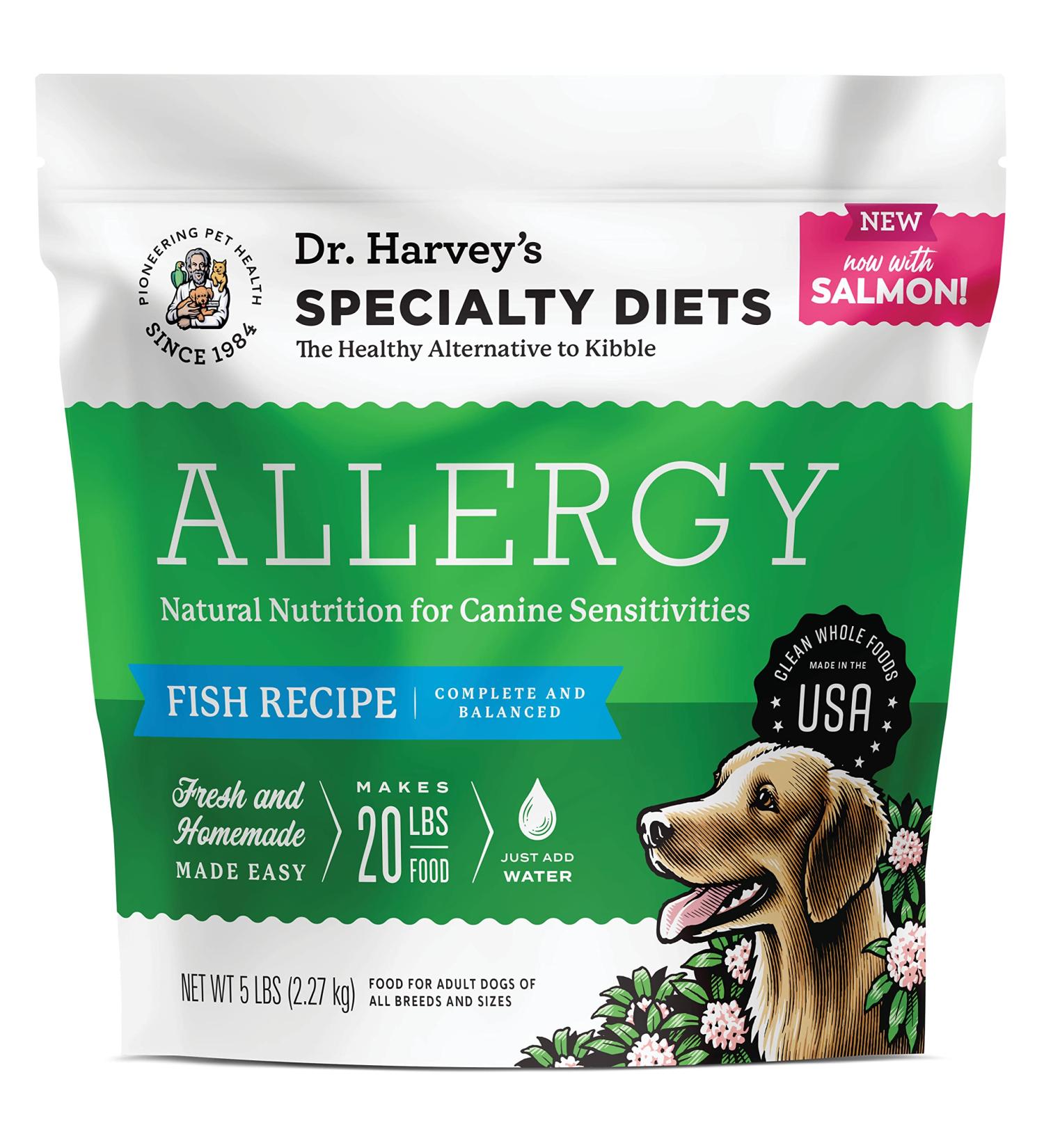 Dr. Harvey's Allergy Fish Recipe Dog Food for Sensitivities - 5lb Pack - Buy Online on GoSupps.com