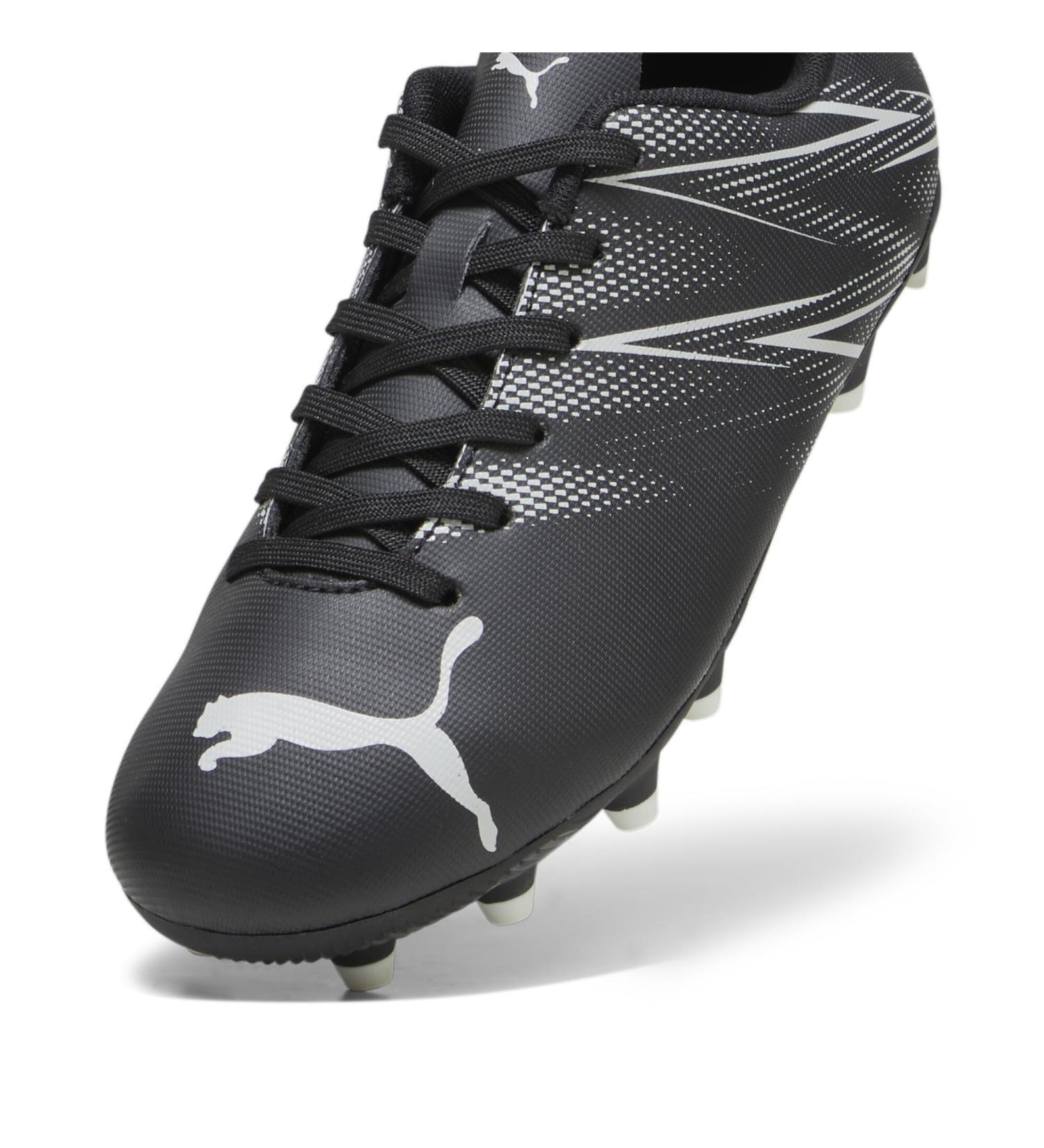 PUMA Unisex Kids Attacanto FG/AG Jr Soccer Shoes - 33 EU Black & Silver Mist - International Shipping Available - Buy Online on GoSupps.com
