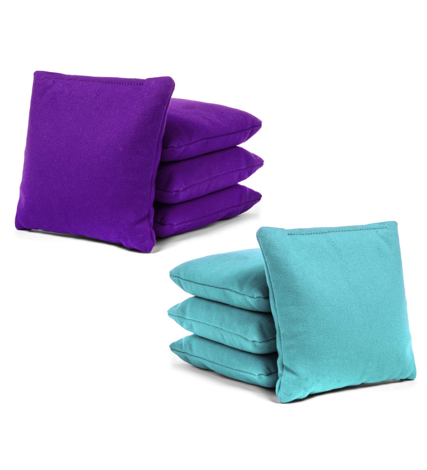 Tailgating Pros Cornhole Bags - 8 Regulation Size Corn Hole Bags - Purple/Baby - Variety of Colors Available - Buy Online on GoSupps.com