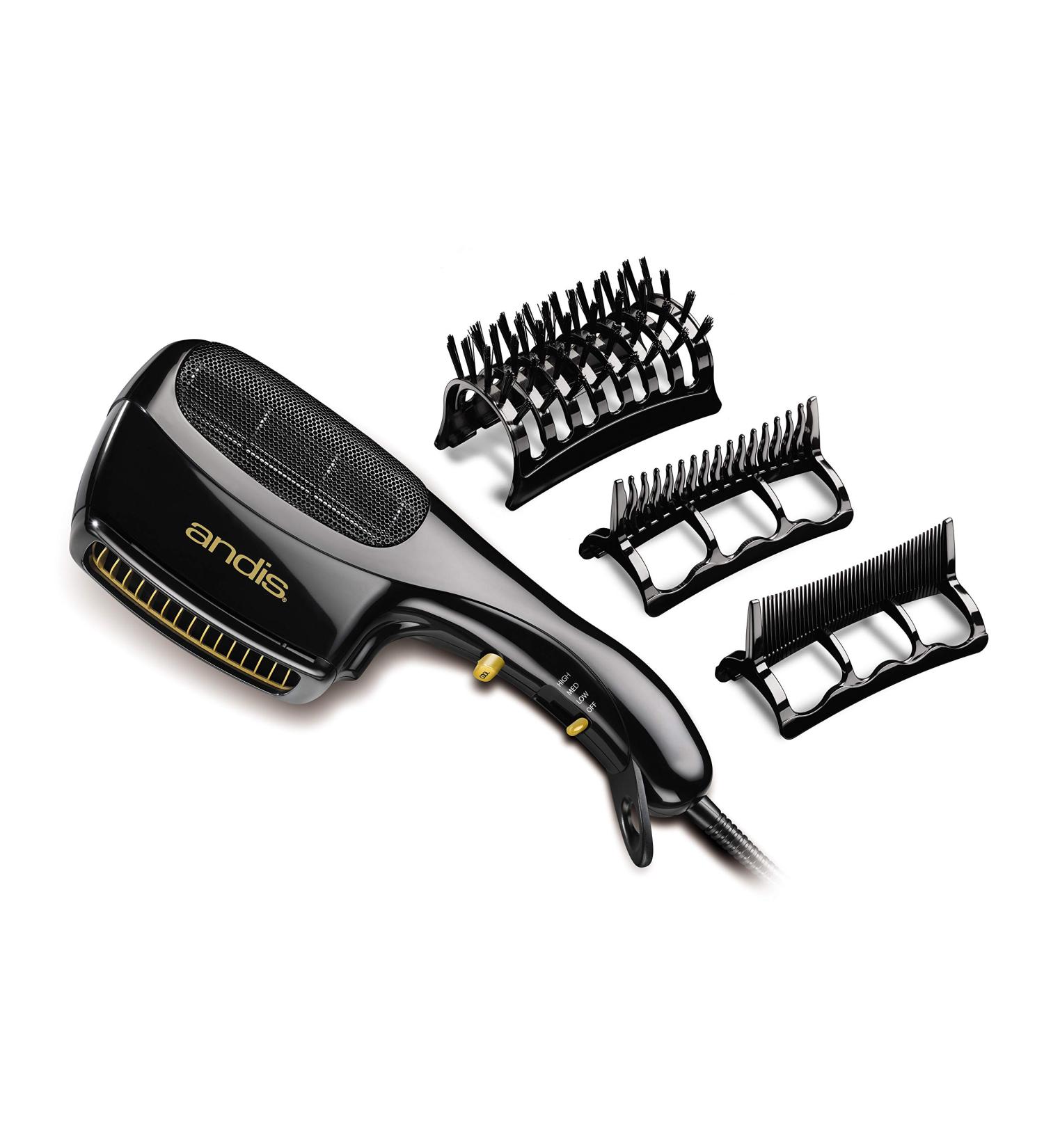 Andis 30120 1875-Watt Tourmaline Ceramic Ionic Hair Dryer - Frizz-Free Technology - Lightweight Hairdryer for Normal & Curly Hair - Black - Buy Online on GoSupps.com