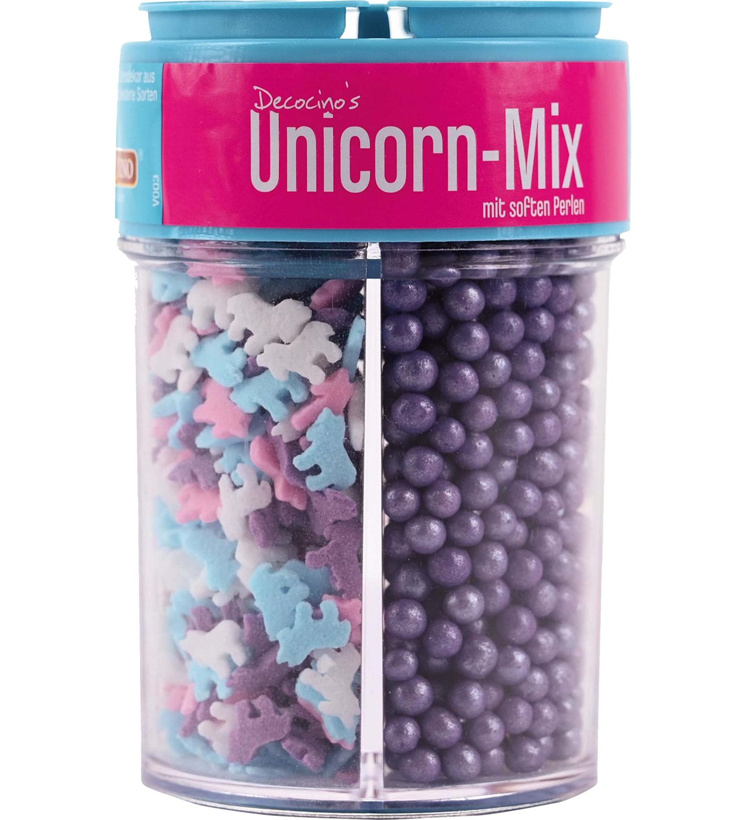Decocino Unicorn Mix - 90g Sugar Pearls & Streukonfetti for Cake Muffins & Fondant Decoration - Buy Online on GoSupps.com