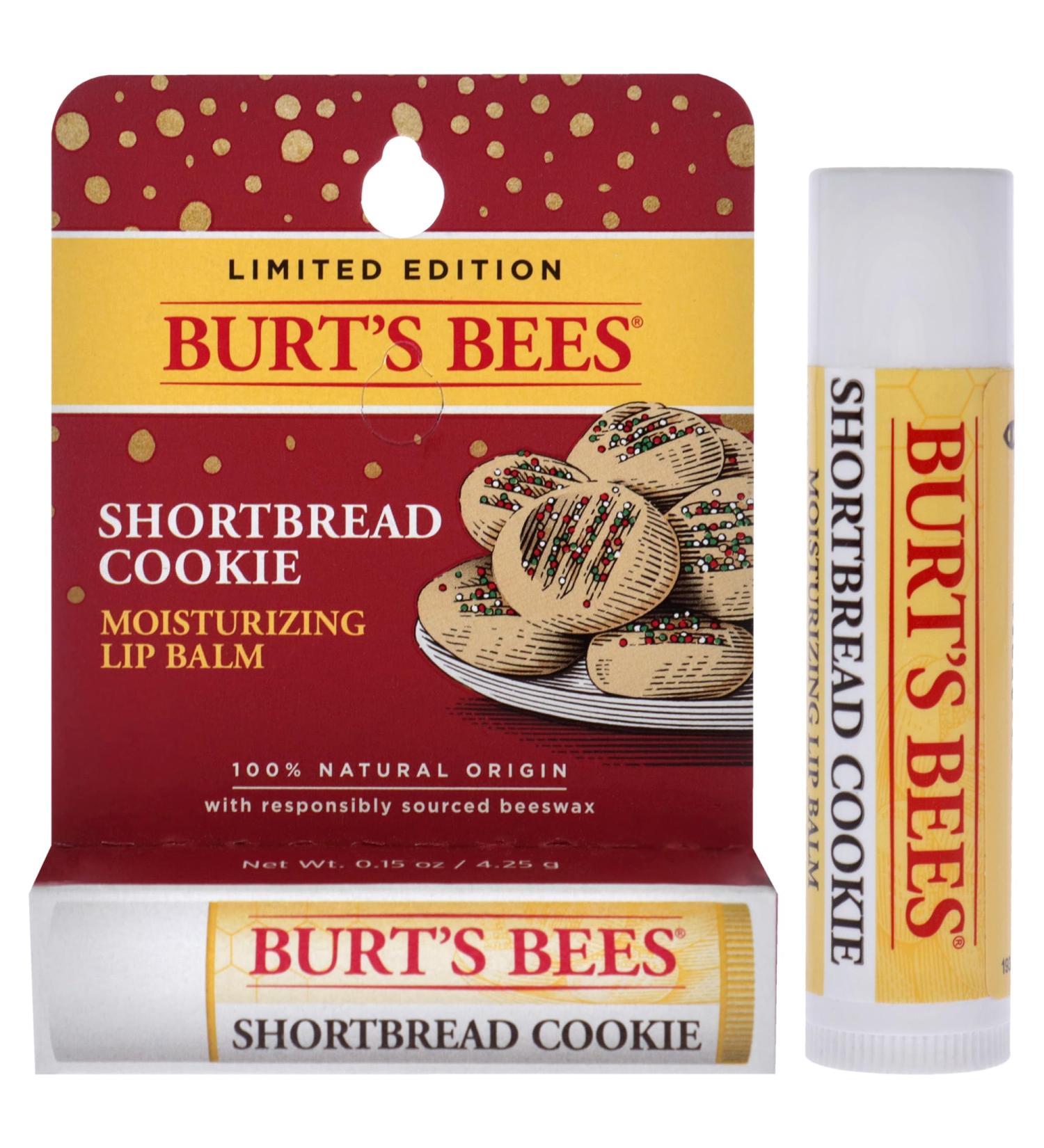 Burts Bees Lip Balm Blister - Shortbread Cookie For Unisex 0.15 oz Lip Balm - Buy Online on GoSupps.com