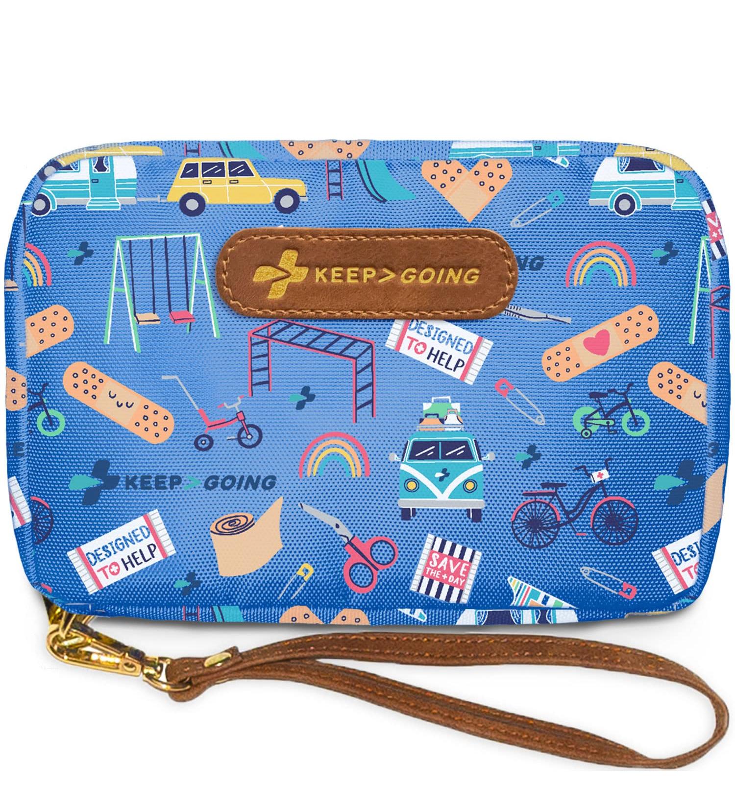 Kids Travel First Aid Kit - 130 Pc. Compact & TSA-Approved for Car, Purse, Diaper Bag, Backpack & Suitcase - Buy Online on GoSupps.com