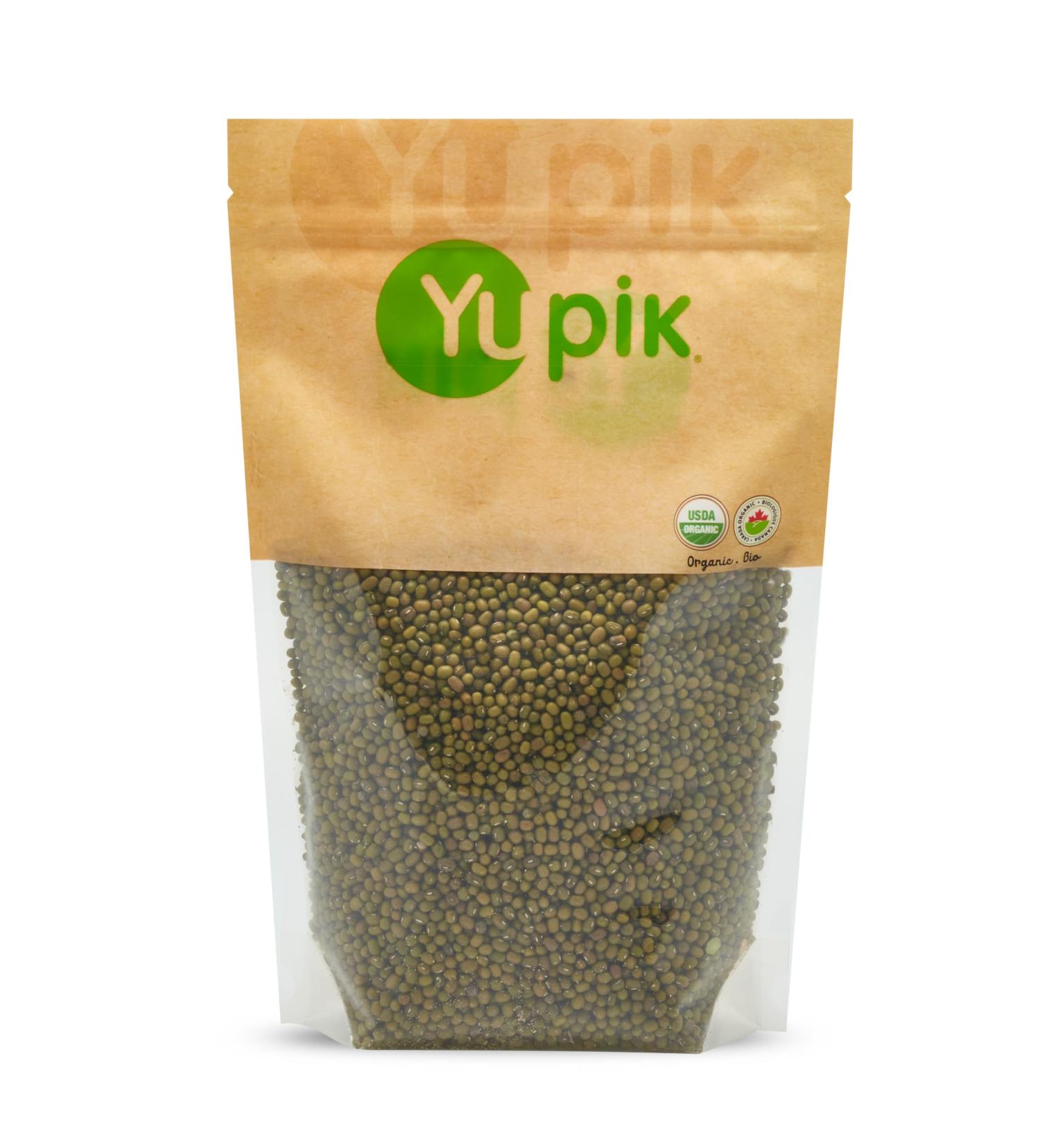 Yupik Organic Mung Beans Non-GMO Vegan Gluten-Free 1 Kilogram 1 kg (Pack of 1) - Buy Online on GoSupps.com