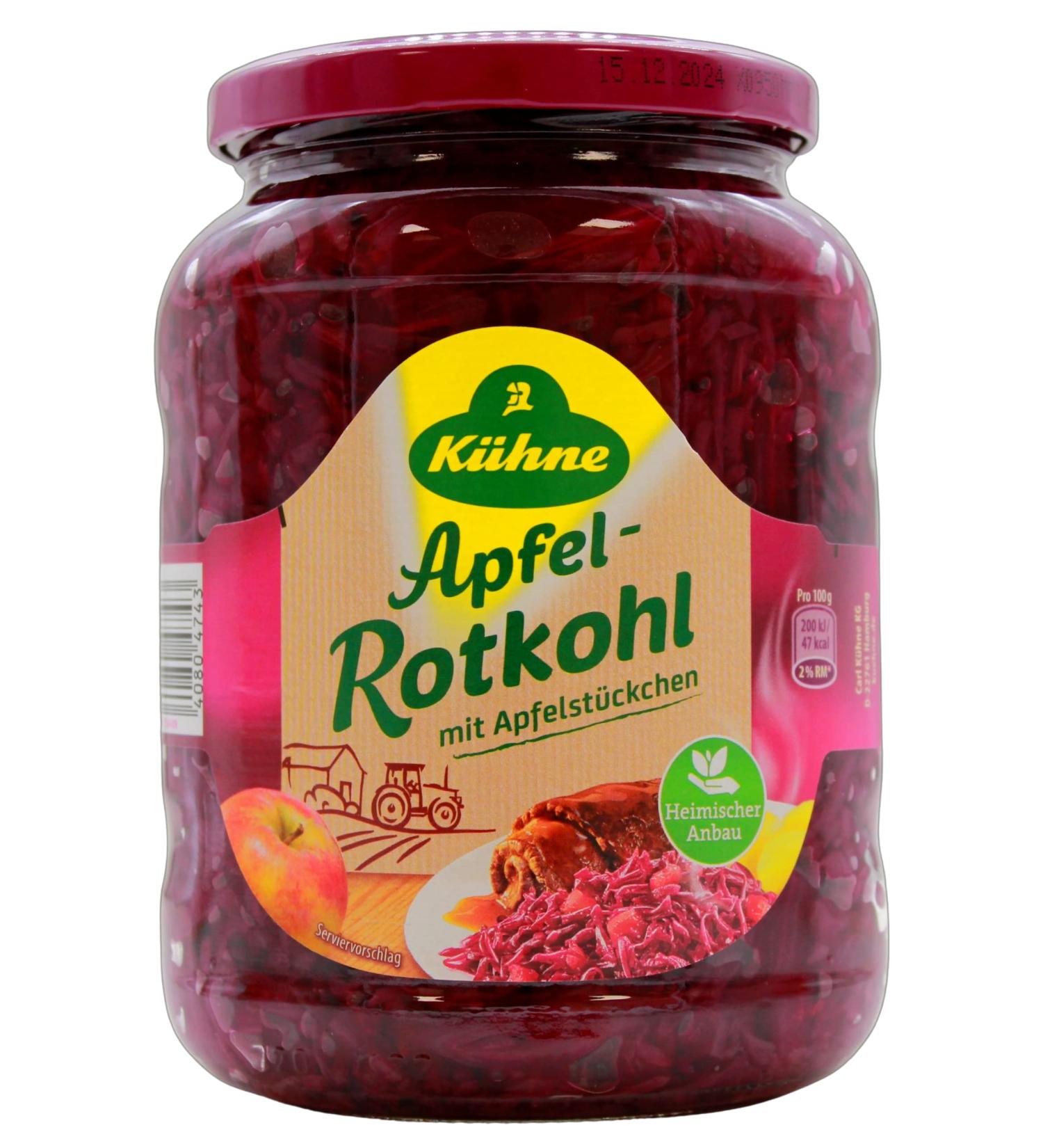 K hne Apple Red Cabbage - 6 Pack (6 x 650g) | Buy Online | International Shipping - Buy Online on GoSupps.com