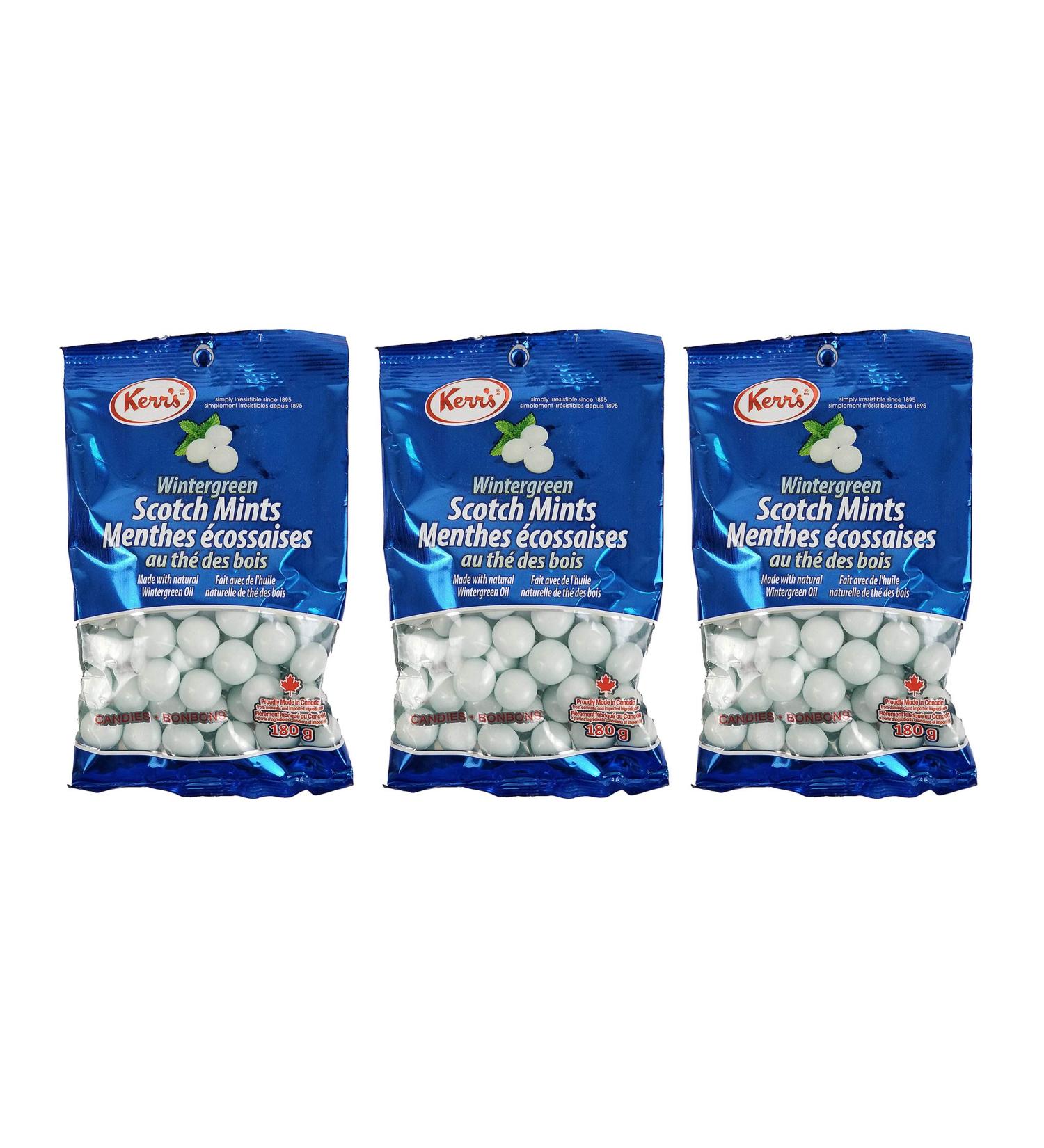 Kerr's Wintergreen Scotch Mints - 3 Pack Net Weight 540 Grams