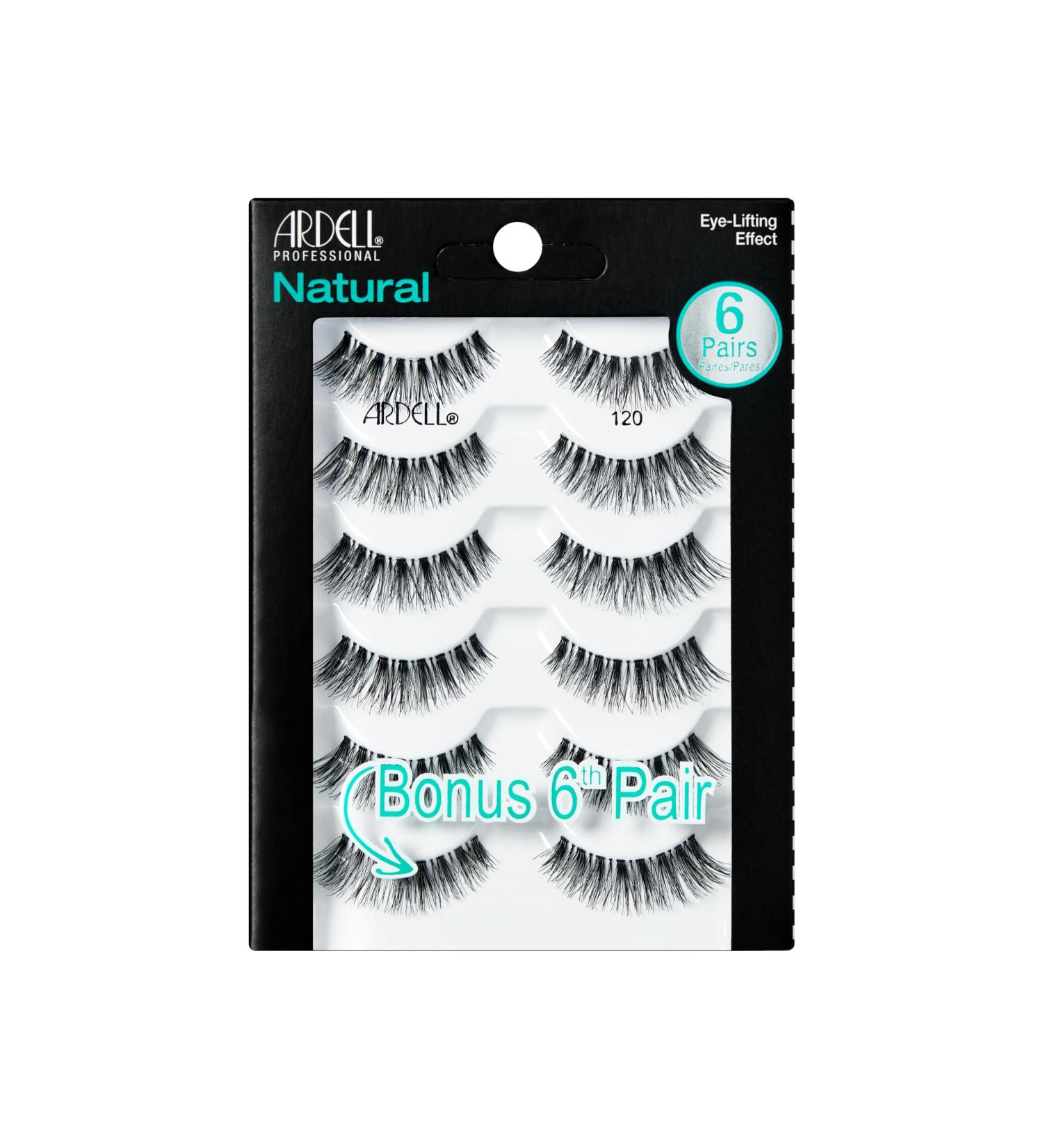 Ardell False Eyelashes Natural 120 Black 1 pack (6 pairs per pack)