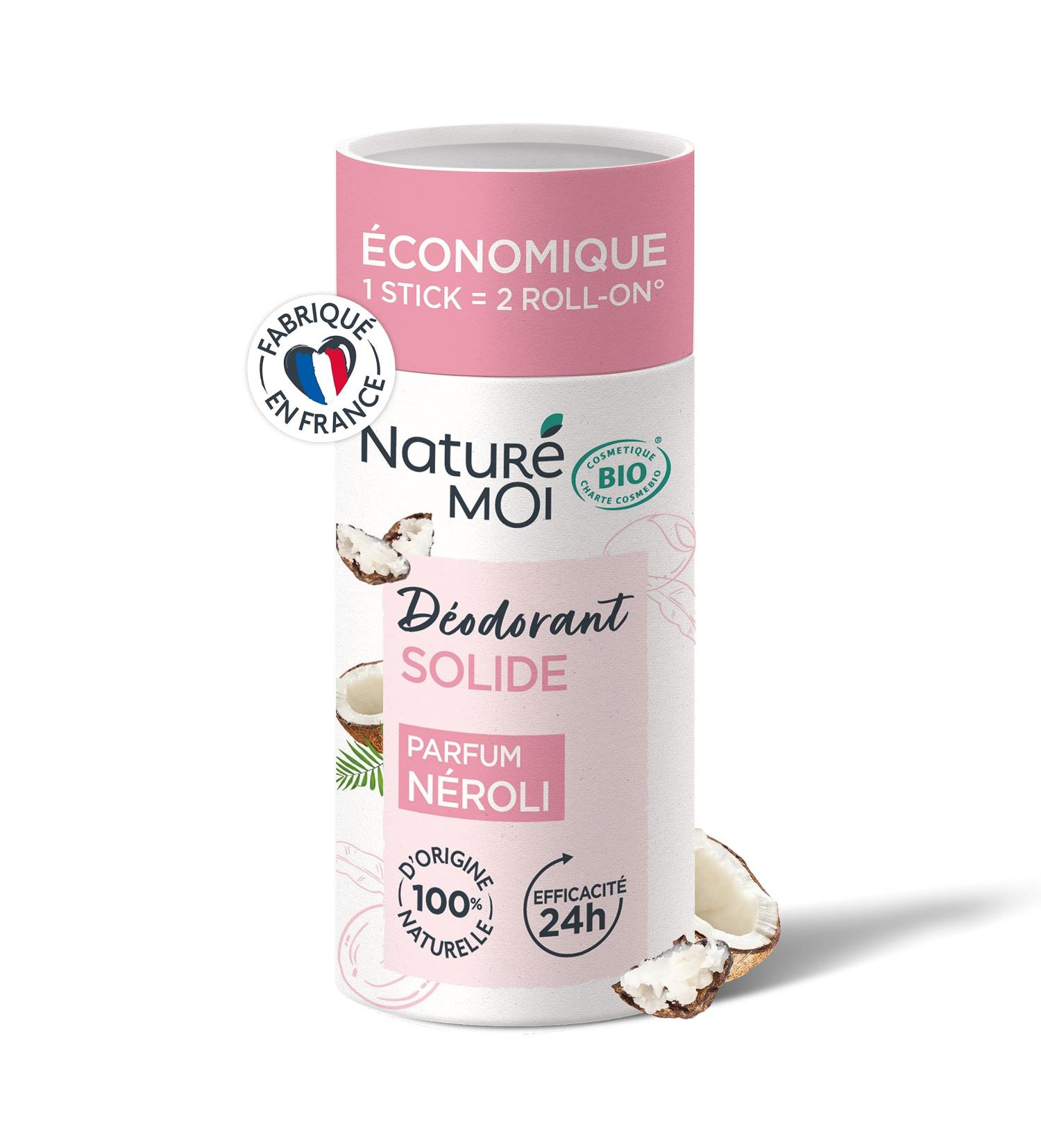 Natur Moi - Solid deodorant - 24h effectiveness - Women's deodorant with coconut oil and organic shea butter - Neroli fragrance - 100% natural origin - 30 g - Made in France - Buy Online on GoSupps.com