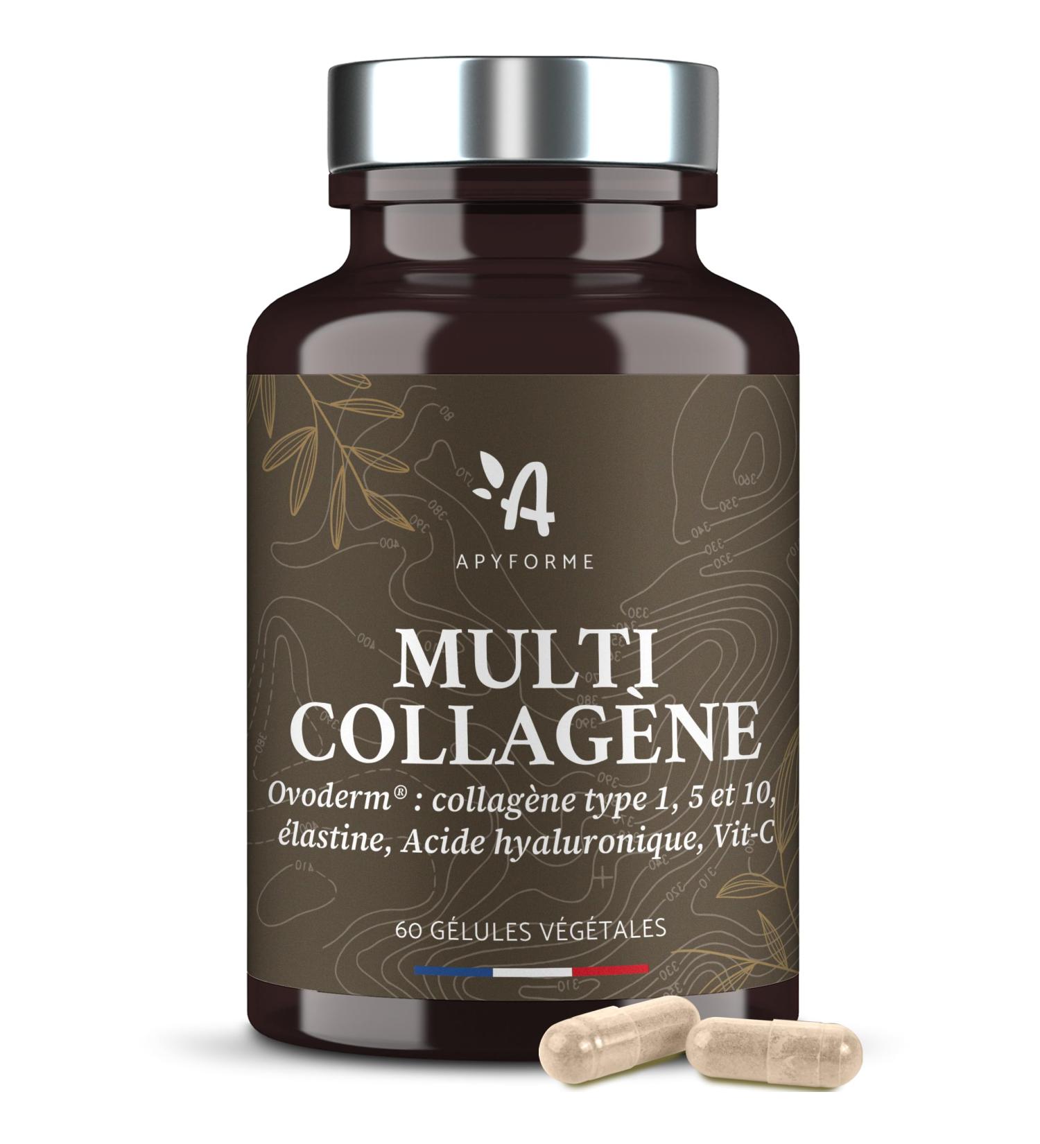 Patented Collagen + Hyaluronic Acid 3 Patents and 16 Clinical Studies 2 Months of Cure 60 Gels Made in France by Apyforme - Buy Online on GoSupps.com