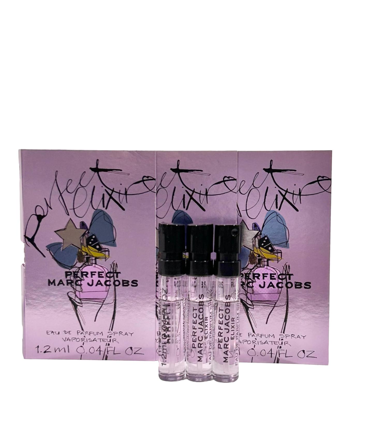 Marc Jacobs Perfect ELIXIR Sample Women Perfume Spray EDT Vials 1.2 ml / 0.04 oz - set of 3 - Buy Online on GoSupps.com
