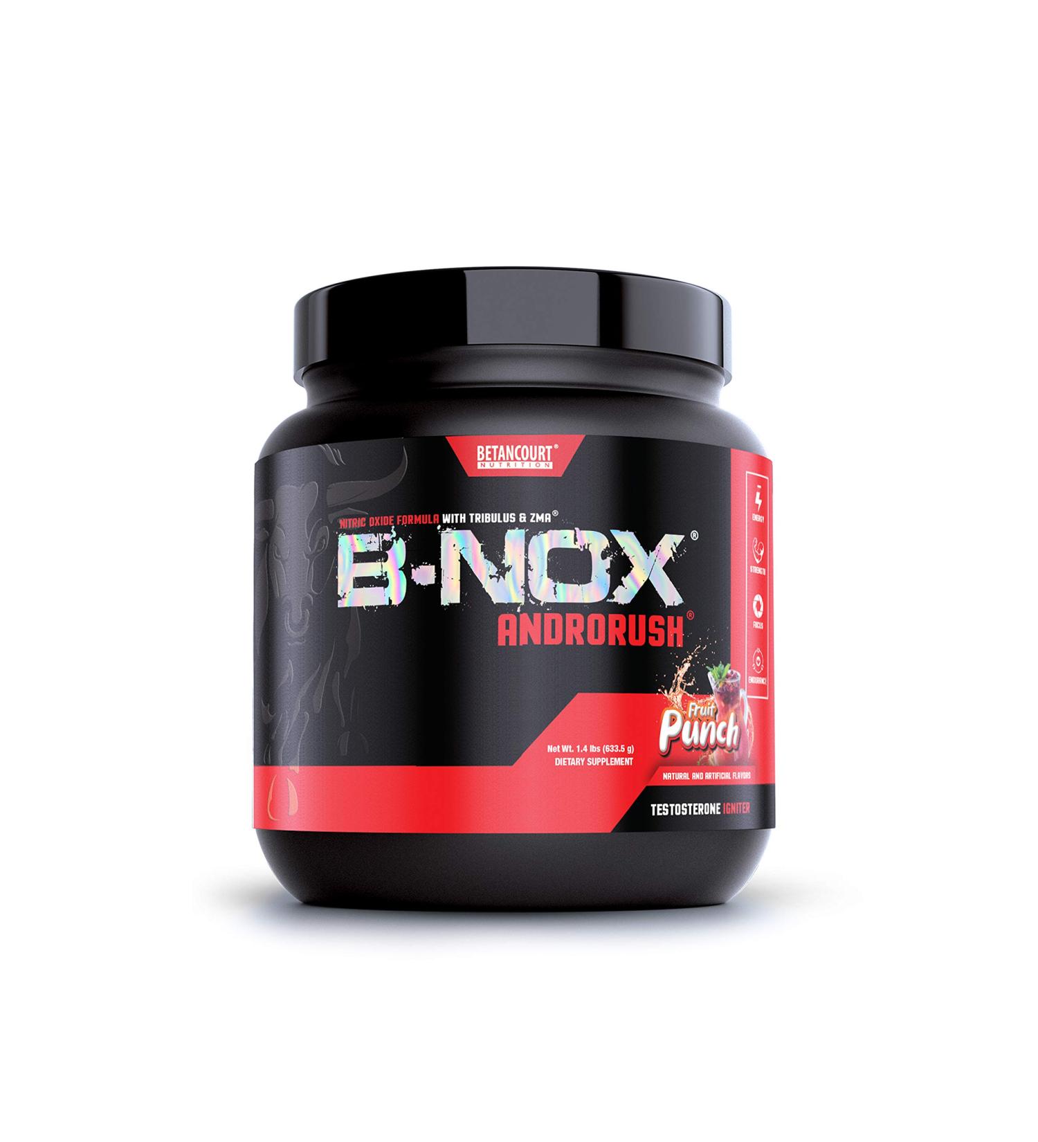 Betancourt Nutrition B-NOX Androrush Fruit Punch - 35 Servings - 22.3oz | Boost Energy and Performance - Buy Online on GoSupps.com