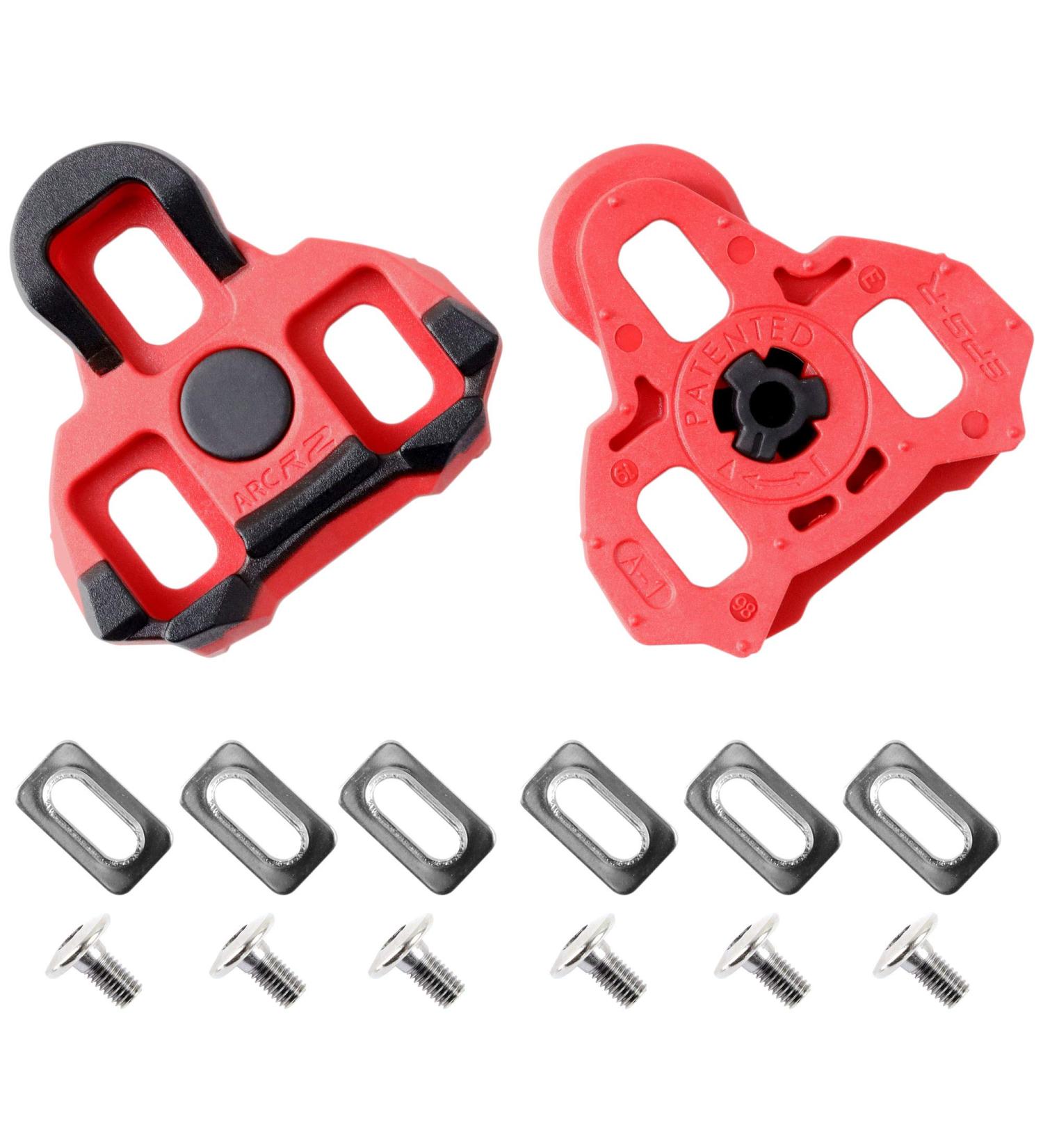 CyclingDeal Look Keo & Garmin Vector Compatible Bike Cleats - Road Bicycle Cleat Set - 6 Degree Float - Buy Online on GoSupps.com