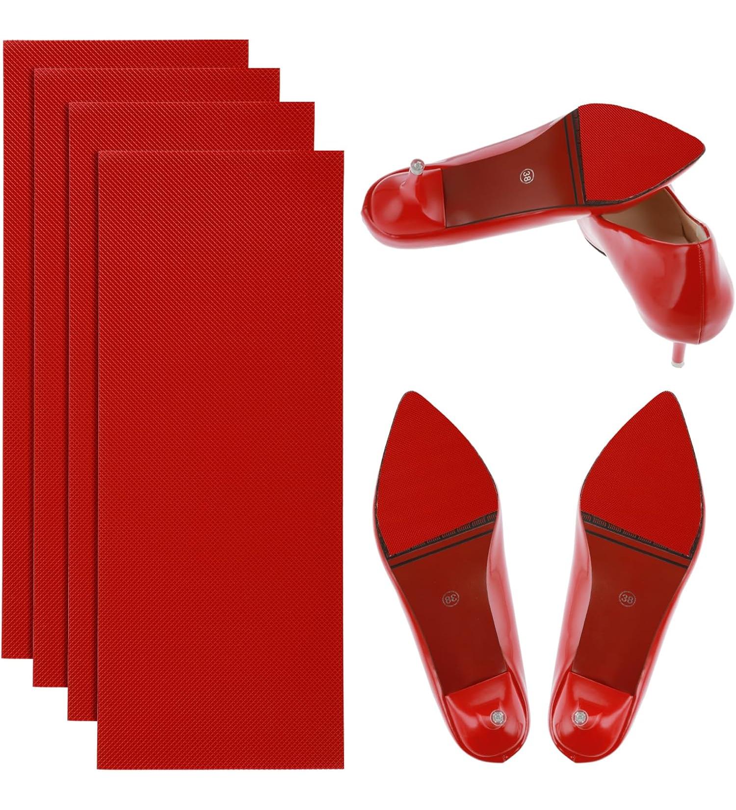Tyqour Sole Protector for Heels - Red - 4 pcs - Buy Online on GoSupps.com