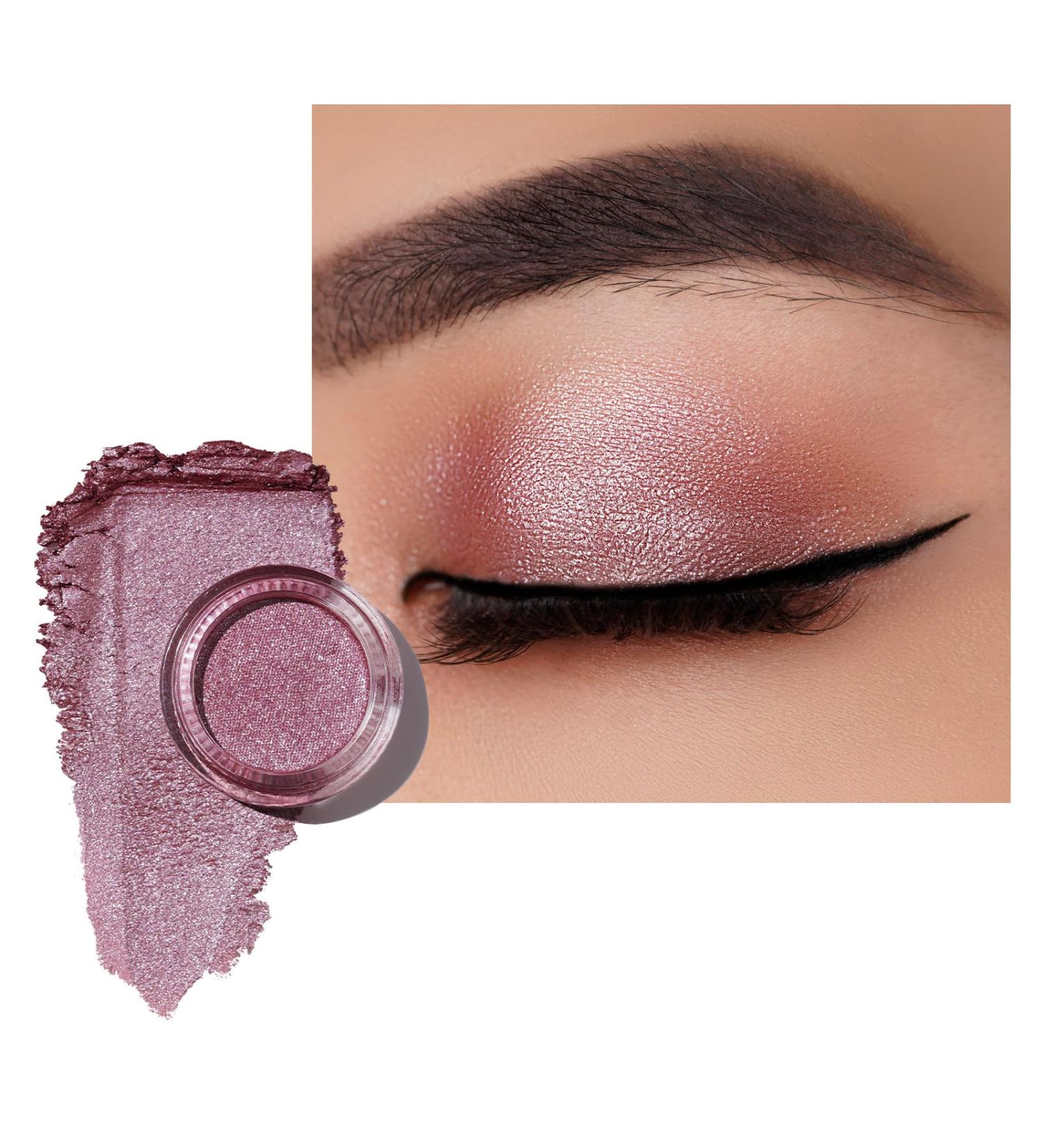 Oulac Rose Gold Eyeshadow | High Pigmented Waterproof Cream Shadow | Satined Metallic Finish | Vegan & Cruelty-Free | 06g (12) Lustering - Buy Online on GoSupps.com