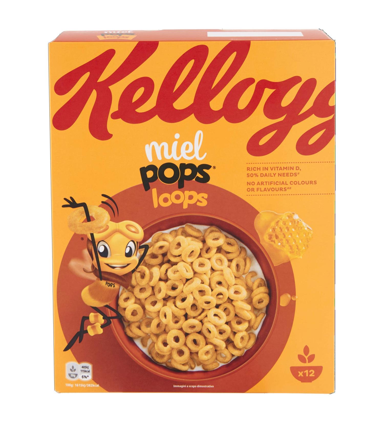 Kellogg'S Miele Pops 0 375 kg Miel. 375 g (Lot de 1) - Buy Online on GoSupps.com