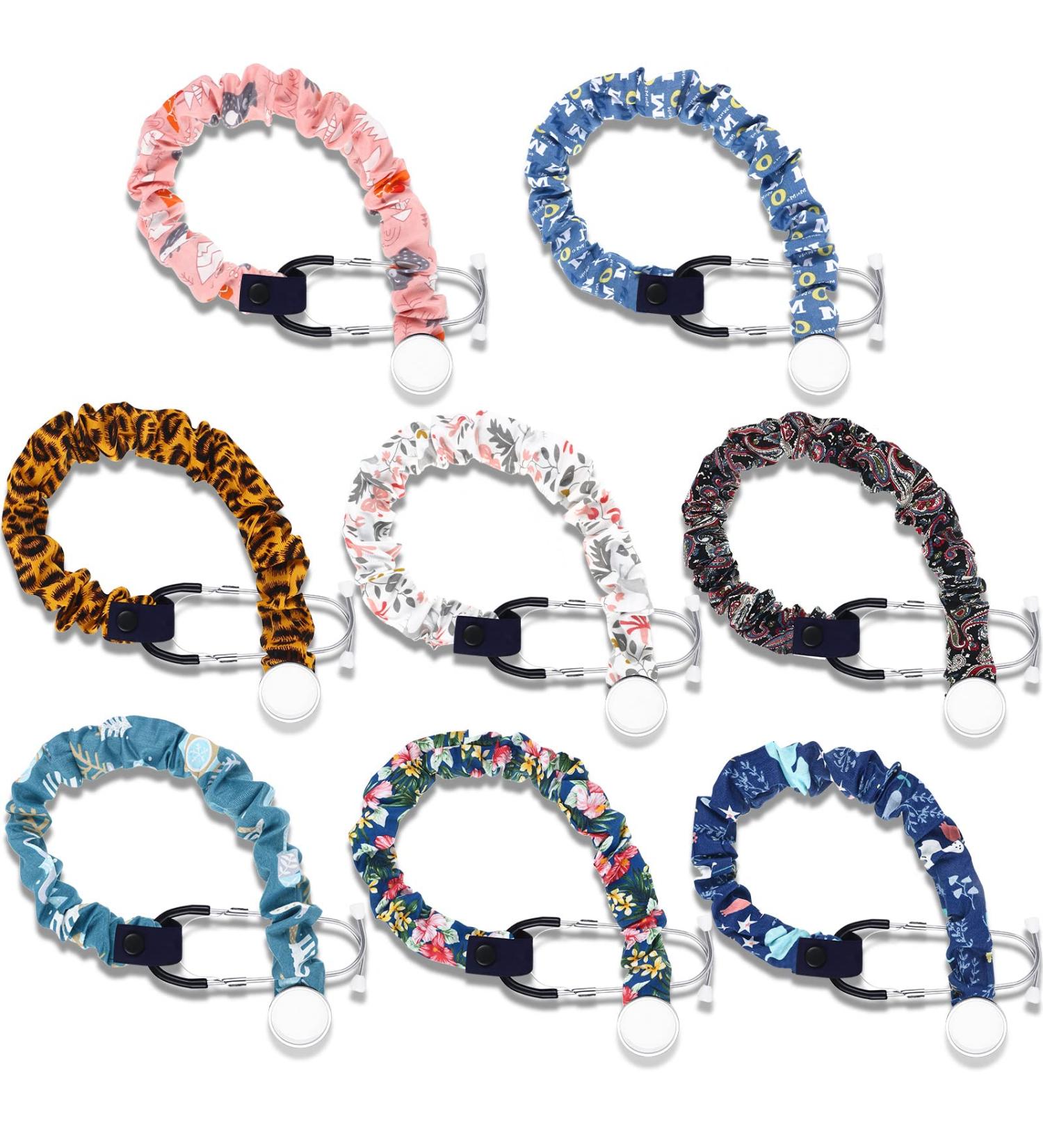 8-Piece Handmade Cotton Stethoscope Covers - Removable Tube Sleeve for Hospital Nurses & Doctors | 8 Styles Available - Buy Online on GoSupps.com
