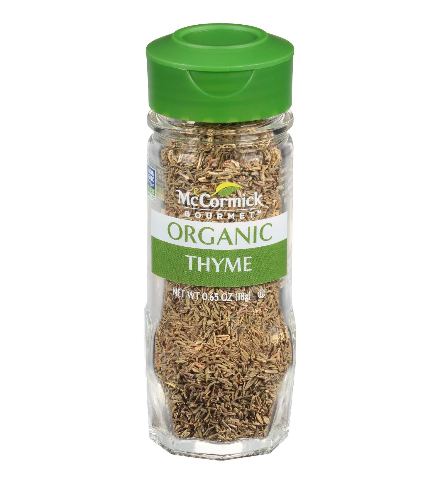 McCormick Gourmet Organic Thyme 0.65 oz - Premium Quality | Buy Online - Buy Online on GoSupps.com