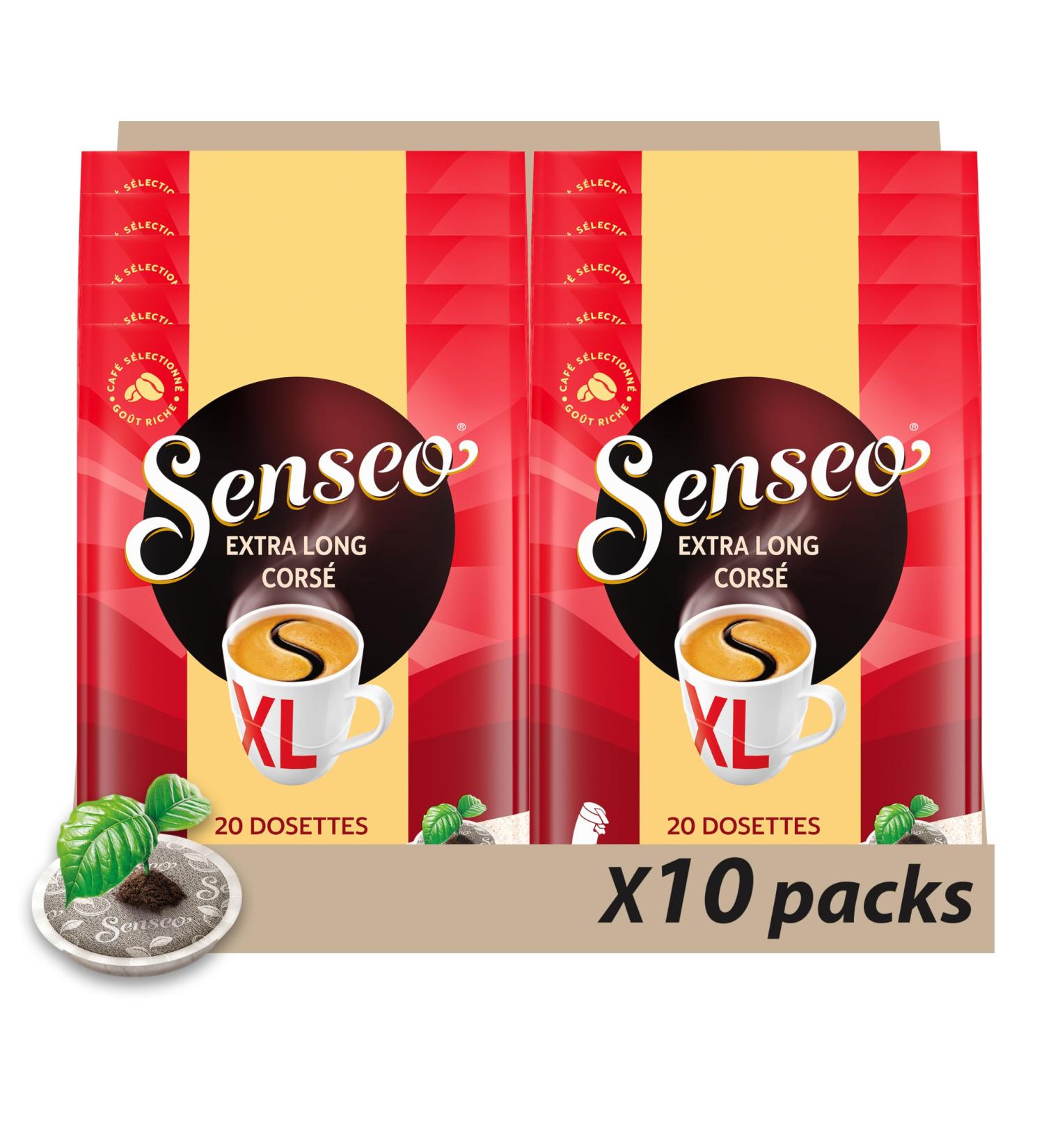  Senseo Senseo Coffee 200 Extra Long Full Bodied Pods (Pack of 10 x 20) - Buy Online on GoSupps.com