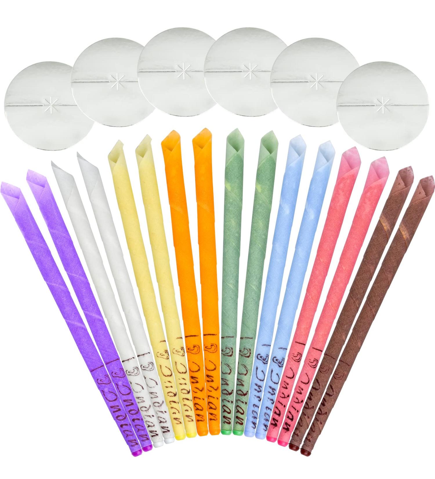 16 Pieces Bee Wax Ear Candles - Natural Ear Care | Safe & Effective Ear Cleaning - Buy Online on GoSupps.com