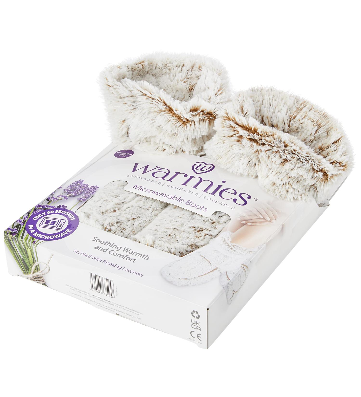 Warmies Lavender Scented Heatable Wellness Boots - Beige | Single Pair - Buy Online on GoSupps.com